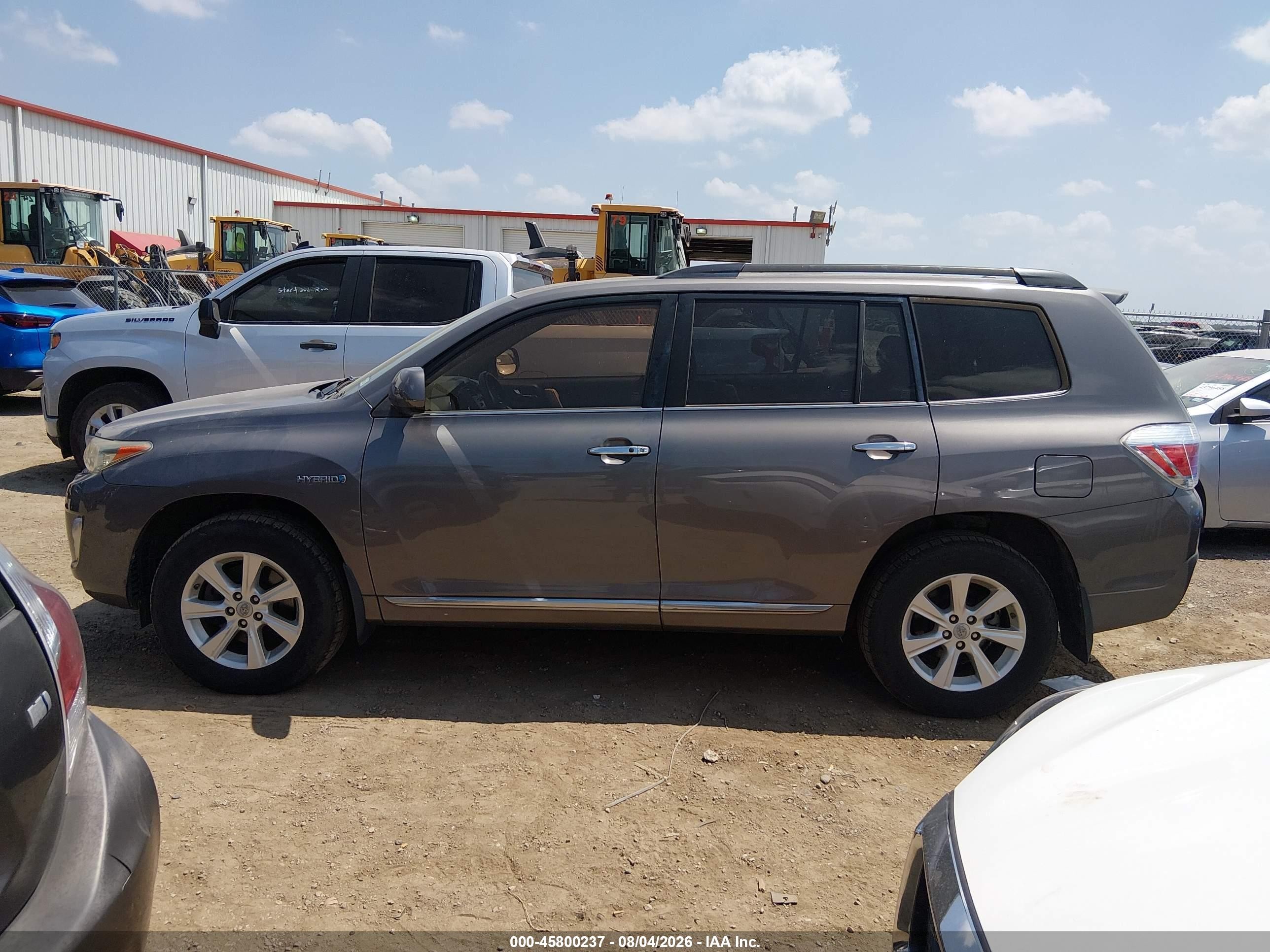2013 Toyota Highlander Hybrid Base V6 Gray vin: JTEBC3EH5D2011260