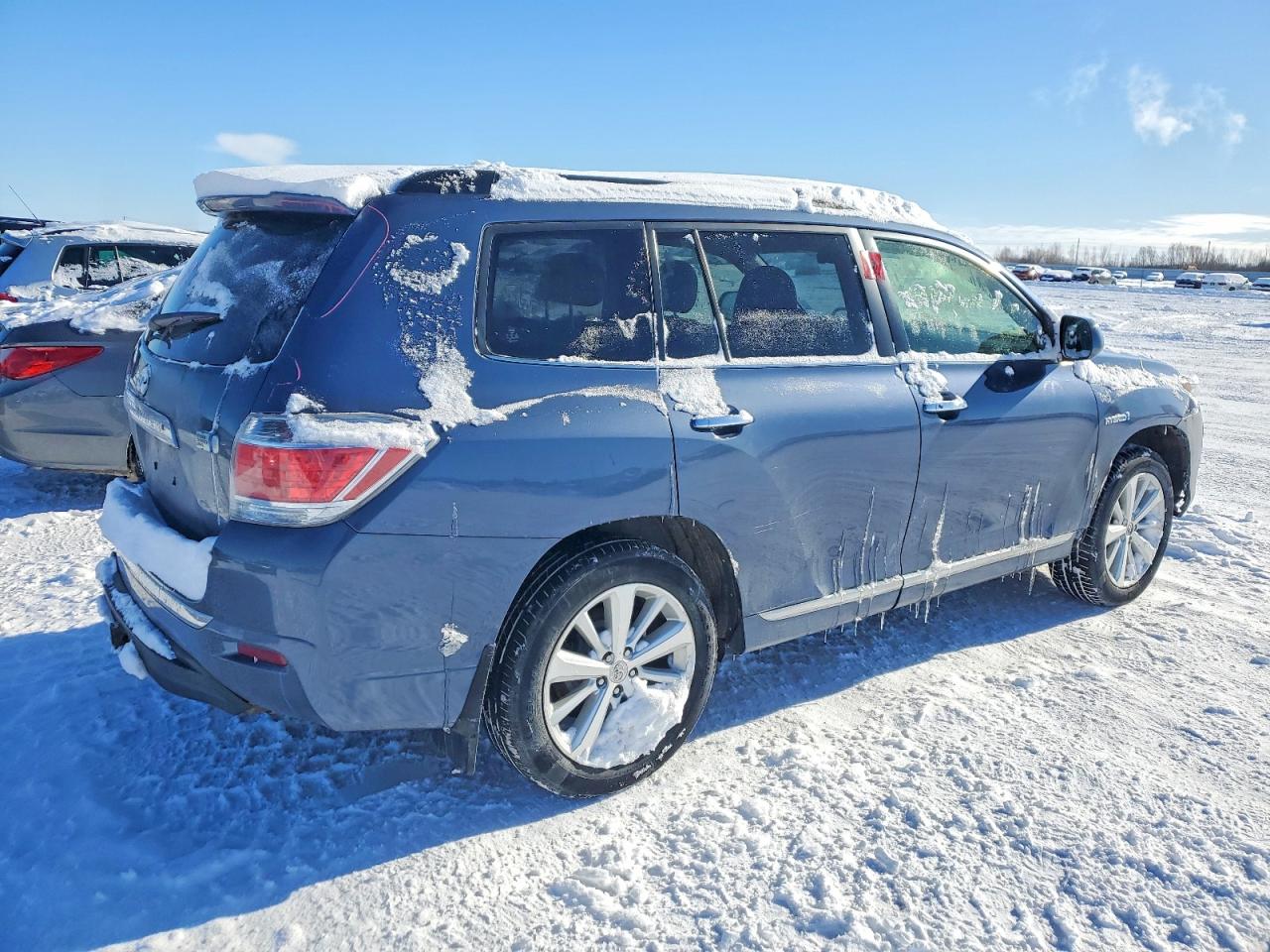 2013 Toyota Highlander Hybrid Gray vin: JTEBC3EH5D2013204