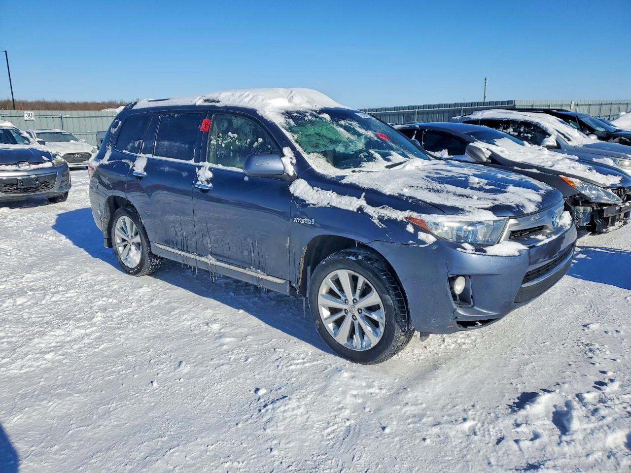 2013 Toyota Highlander Hybrid Gray vin: JTEBC3EH5D2013204