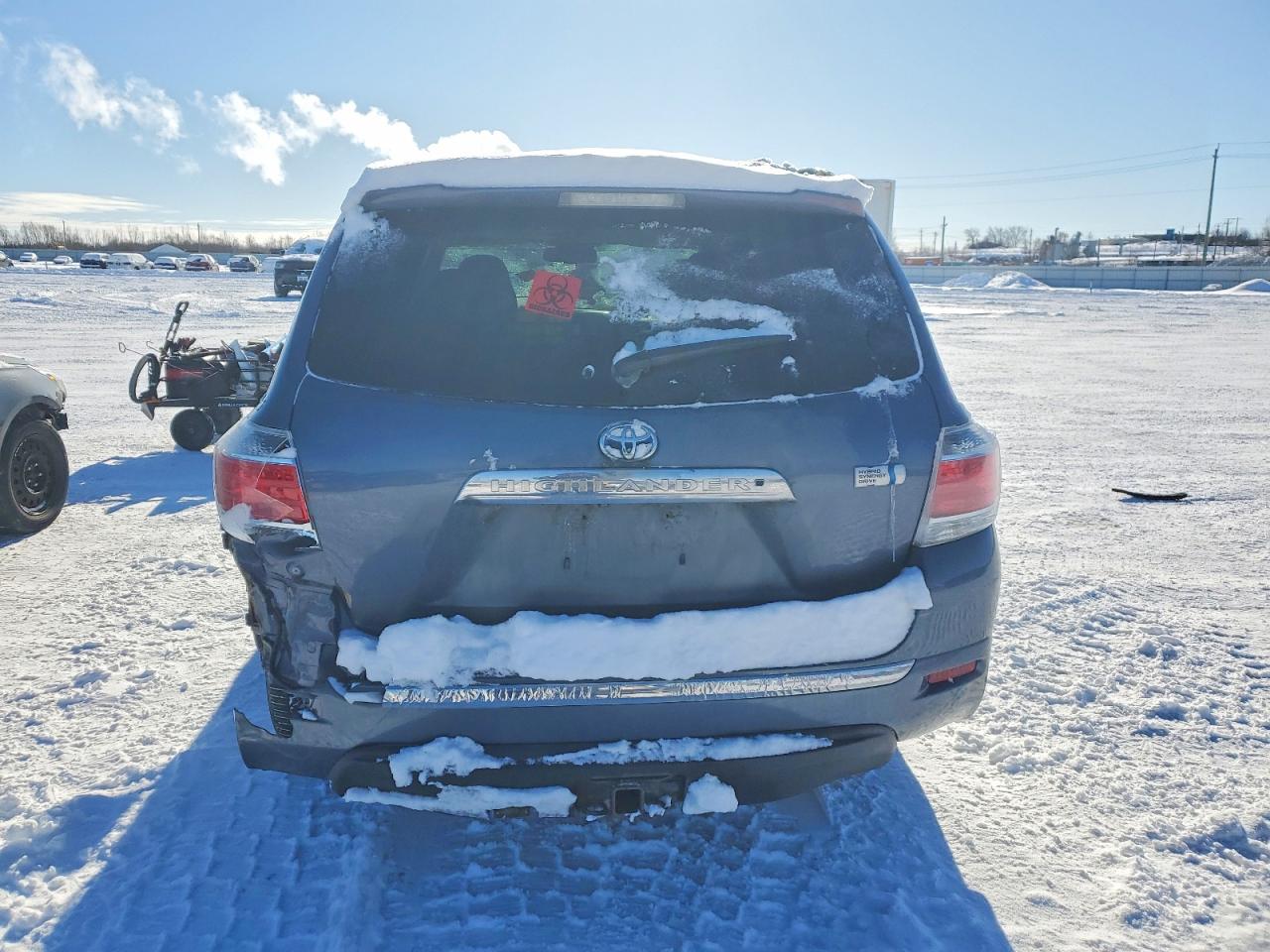 2013 Toyota Highlander Hybrid Gray vin: JTEBC3EH5D2013204