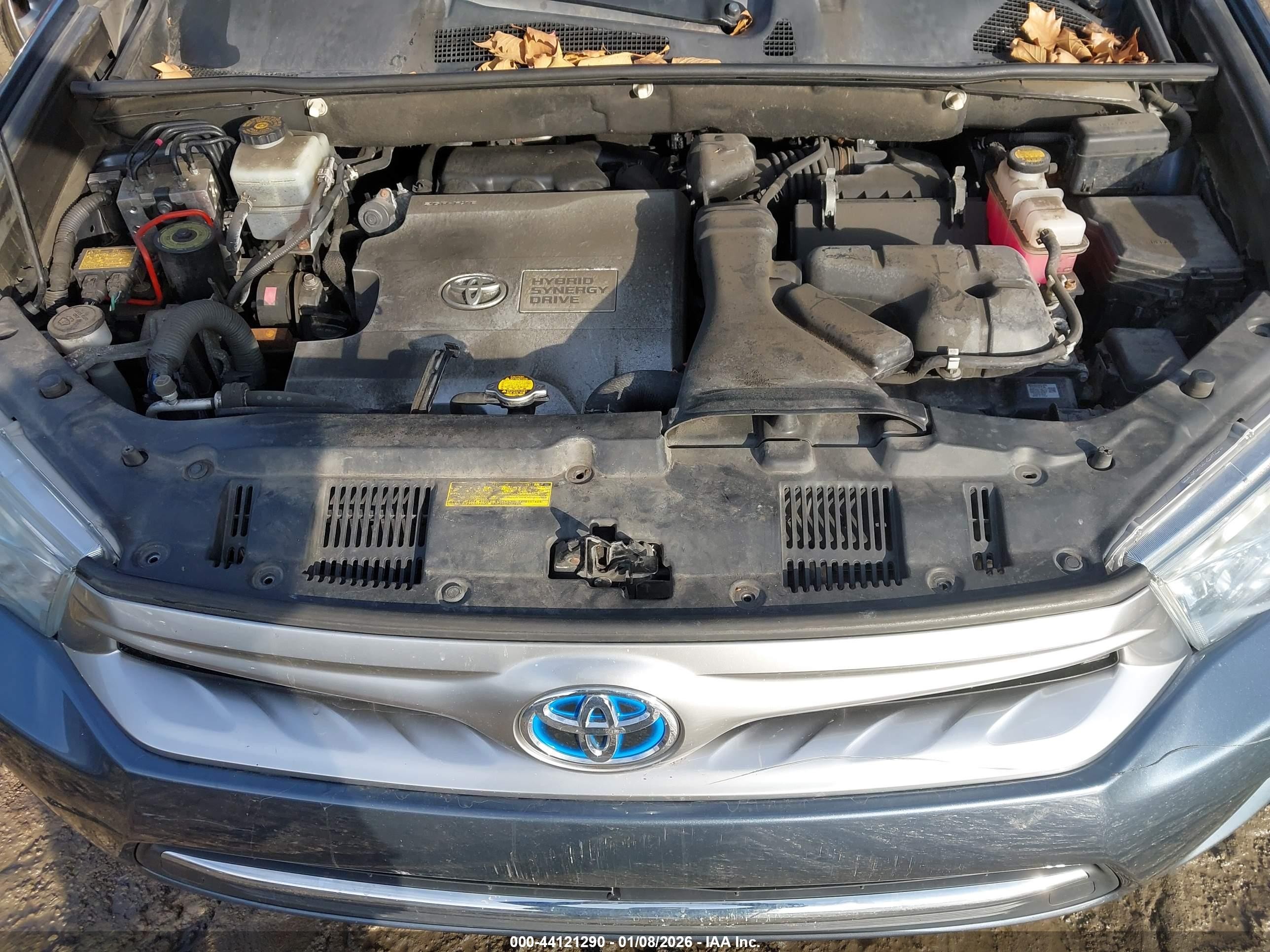 2013 Toyota Highlander Hybrid Base V6 Blue vin: JTEBC3EH5D2017155