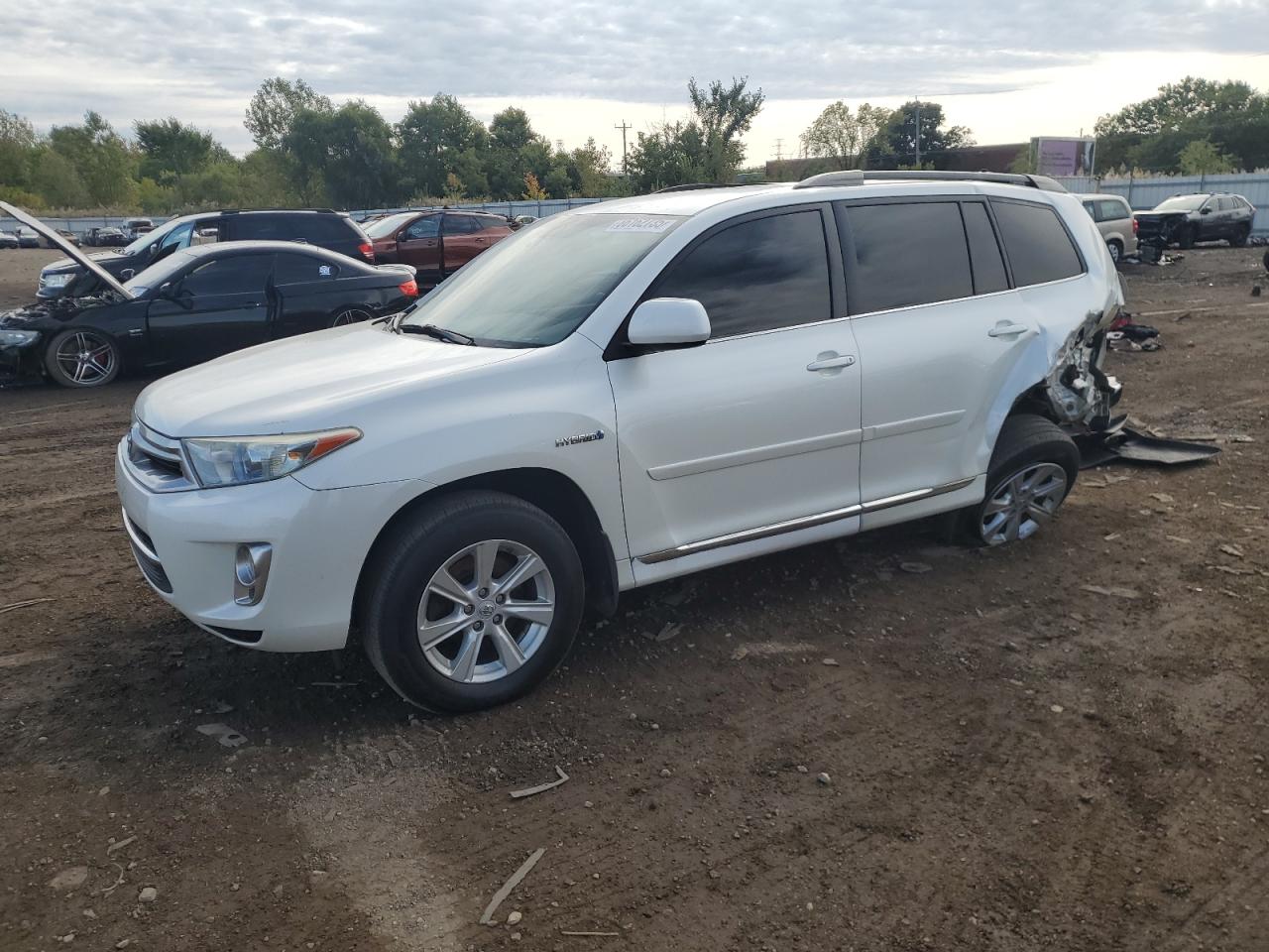 2013 Toyota Highlander Hybrid Silver vin: JTEBC3EH6D2017746