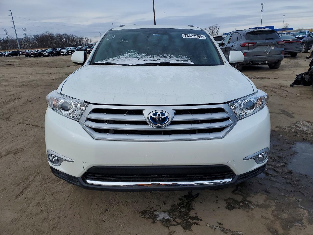 2013 Toyota Highlander Hybrid Base White vin: JTEBC3EH6D2017746