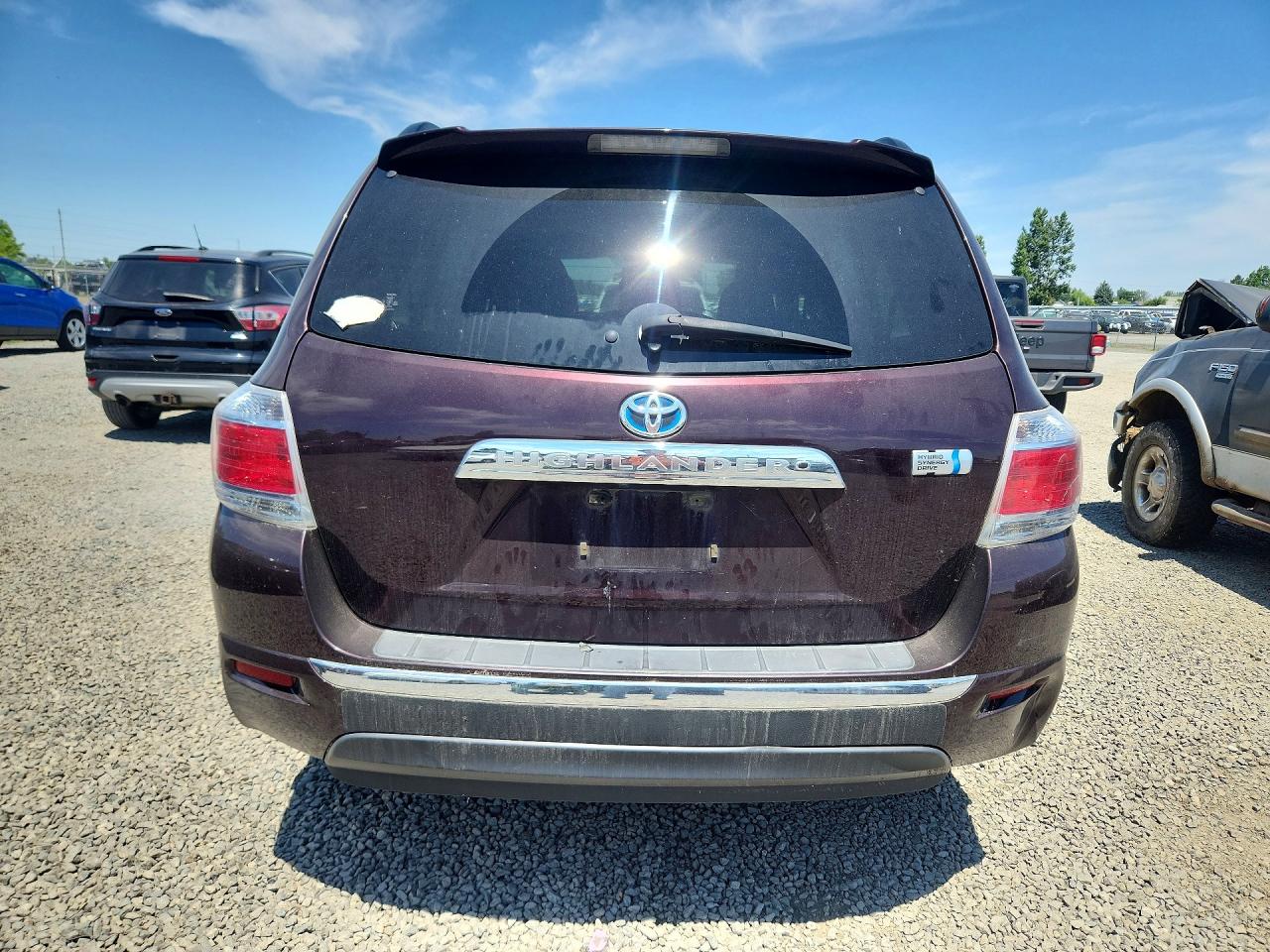 2013 Toyota Highlander Hybrid Фиолетовый vin: JTEBC3EH6D2017780