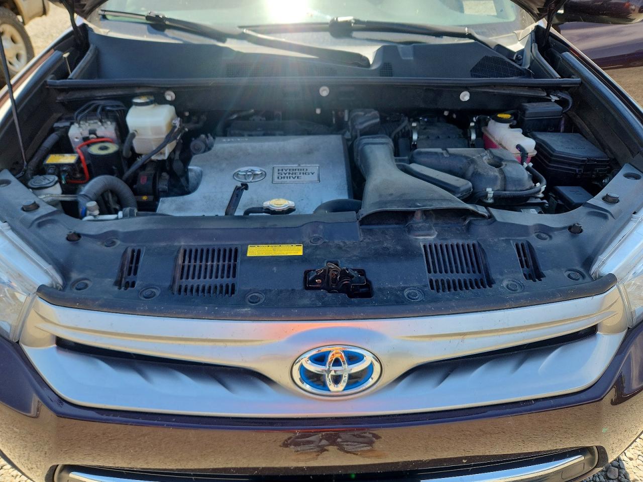2013 Toyota Highlander Hybrid Фиолетовый vin: JTEBC3EH6D2017780