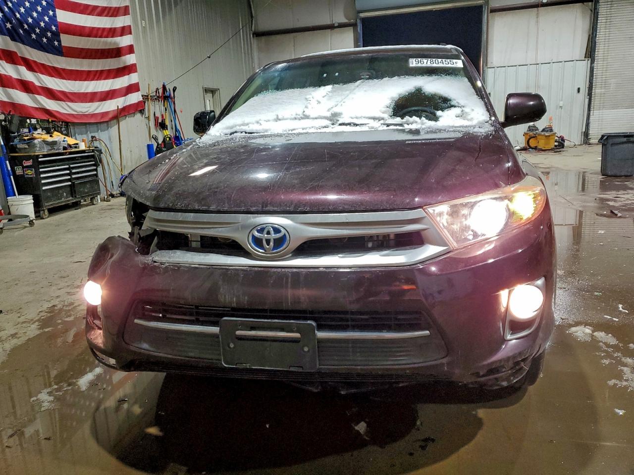 2011 Toyota Highlander Hybrid Base Purple vin: JTEBC3EH7B2002234