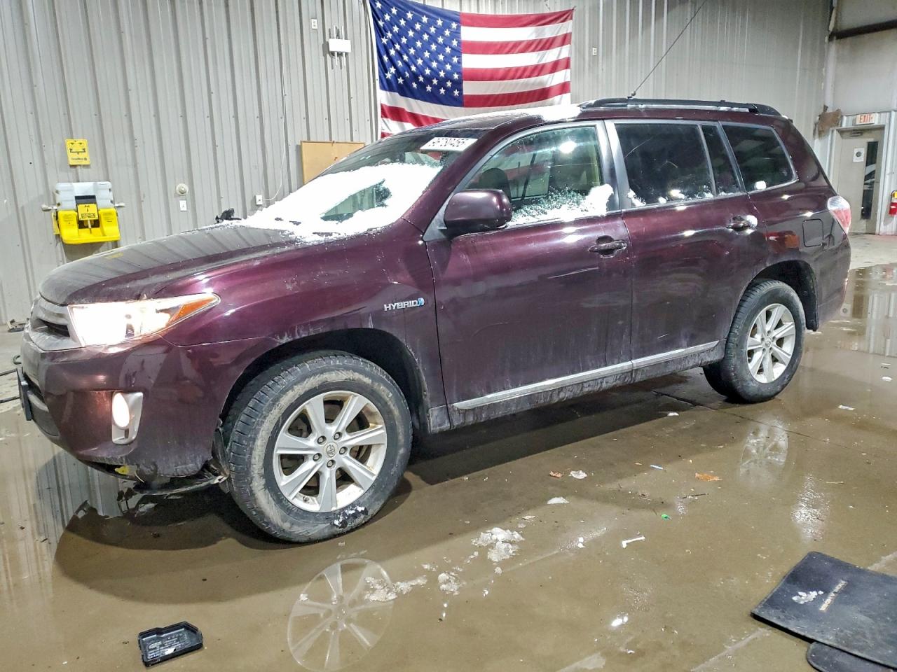2011 Toyota Highlander Hybrid Base Purple vin: JTEBC3EH7B2002234