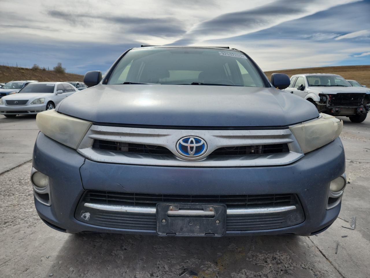 2013 Toyota Highlander Hybrid Blue vin: JTEBC3EH7D2017223