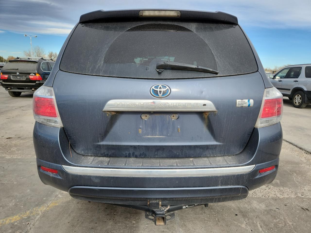 2013 Toyota Highlander Hybrid Blue vin: JTEBC3EH7D2017223