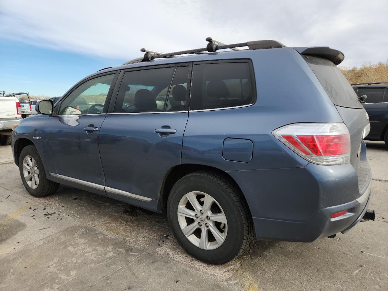 2013 Toyota Highlander Hybrid Blue vin: JTEBC3EH7D2017223
