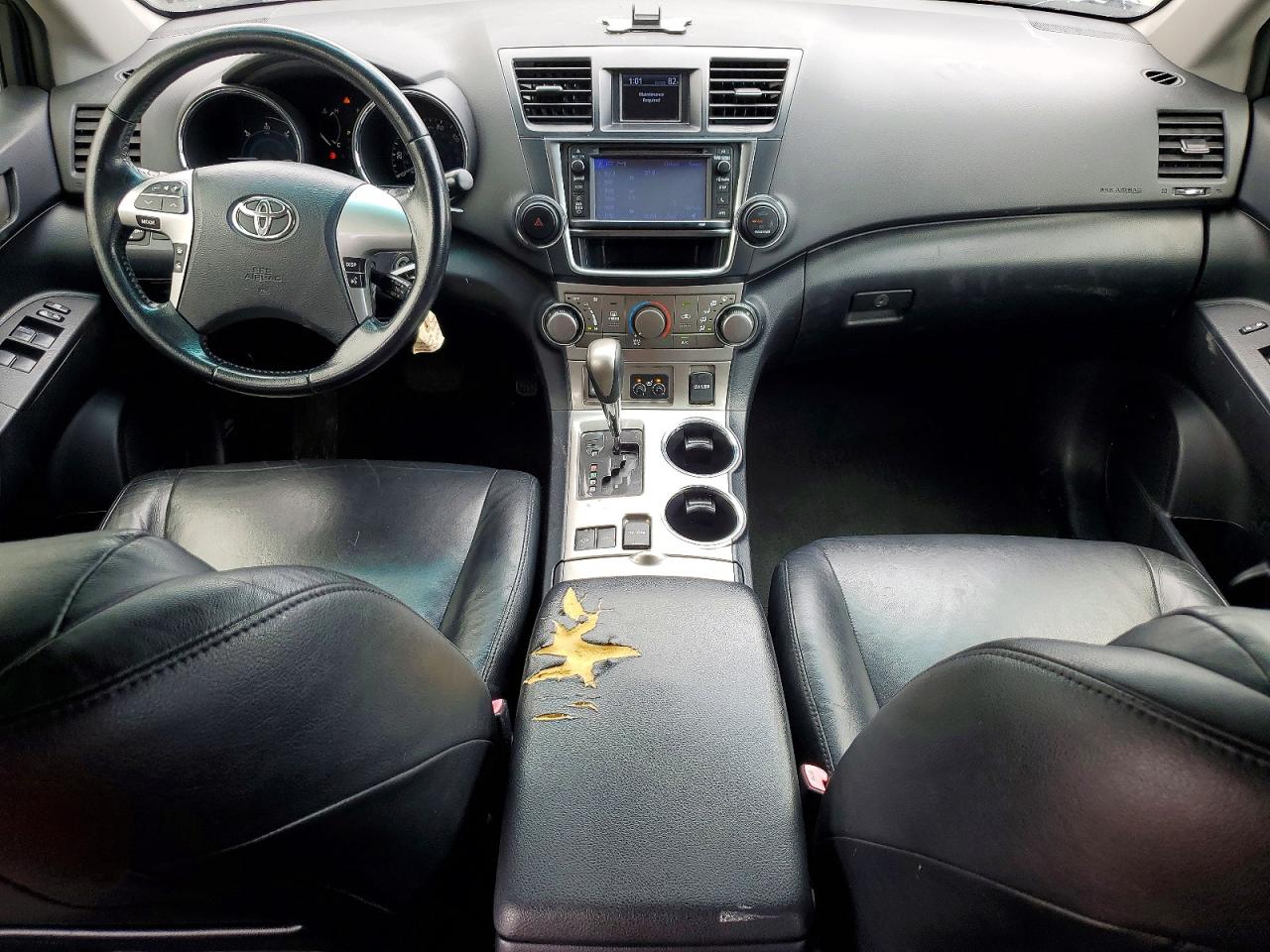 2013 Toyota Highlander Hybrid Blue vin: JTEBC3EH8D2013276