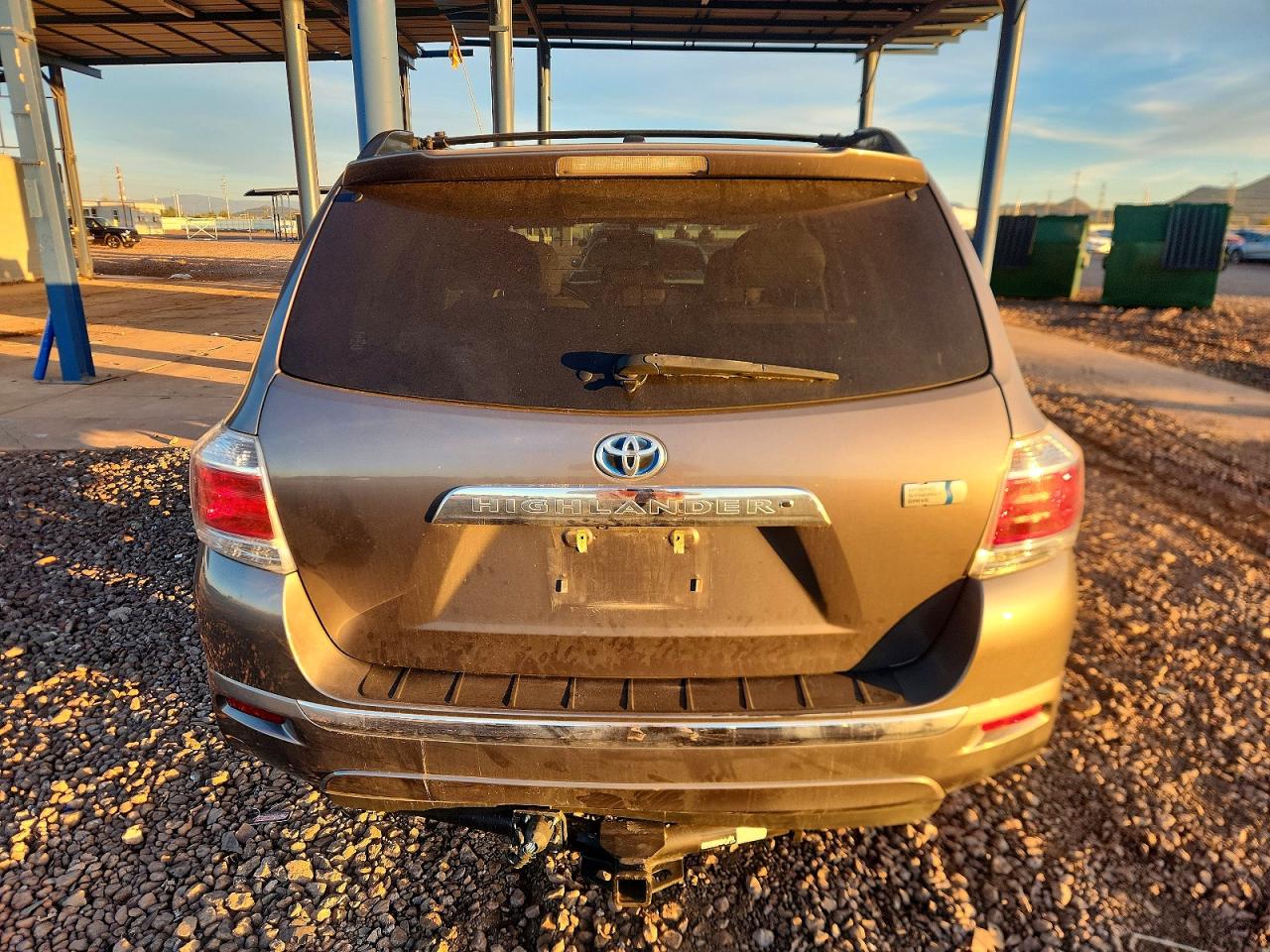 2013 Toyota Highlander Hybrid Gray vin: JTEBC3EH8D2016078