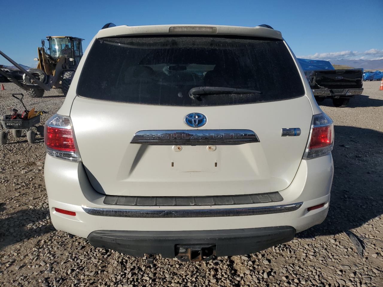 2013 Toyota Highlander Hybrid Белый vin: JTEBC3EH8D2017196