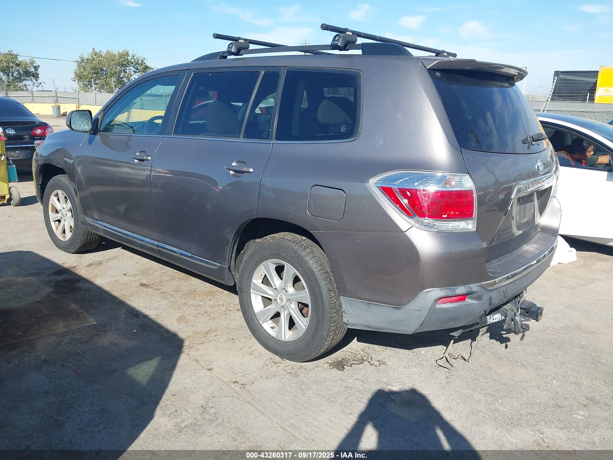 2011 Toyota Highlander Hybrid Base V6 Gray vin: JTEBC3EH9B2002249