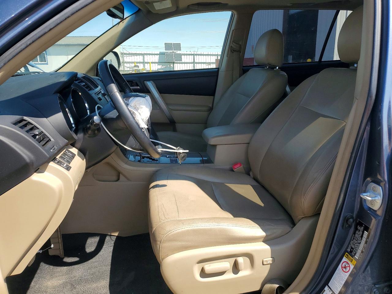 2013 Toyota Highlander Hybrid Синий vin: JTEBC3EH9D2014386