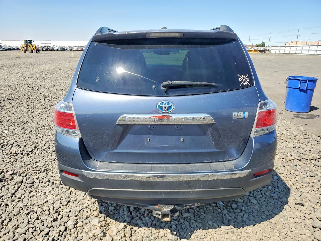 2013 Toyota Highlander Hybrid Синий vin: JTEBC3EH9D2014386