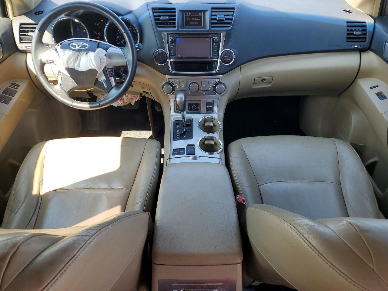 2013 Toyota Highlander Hybrid Синий vin: JTEBC3EH9D2014386
