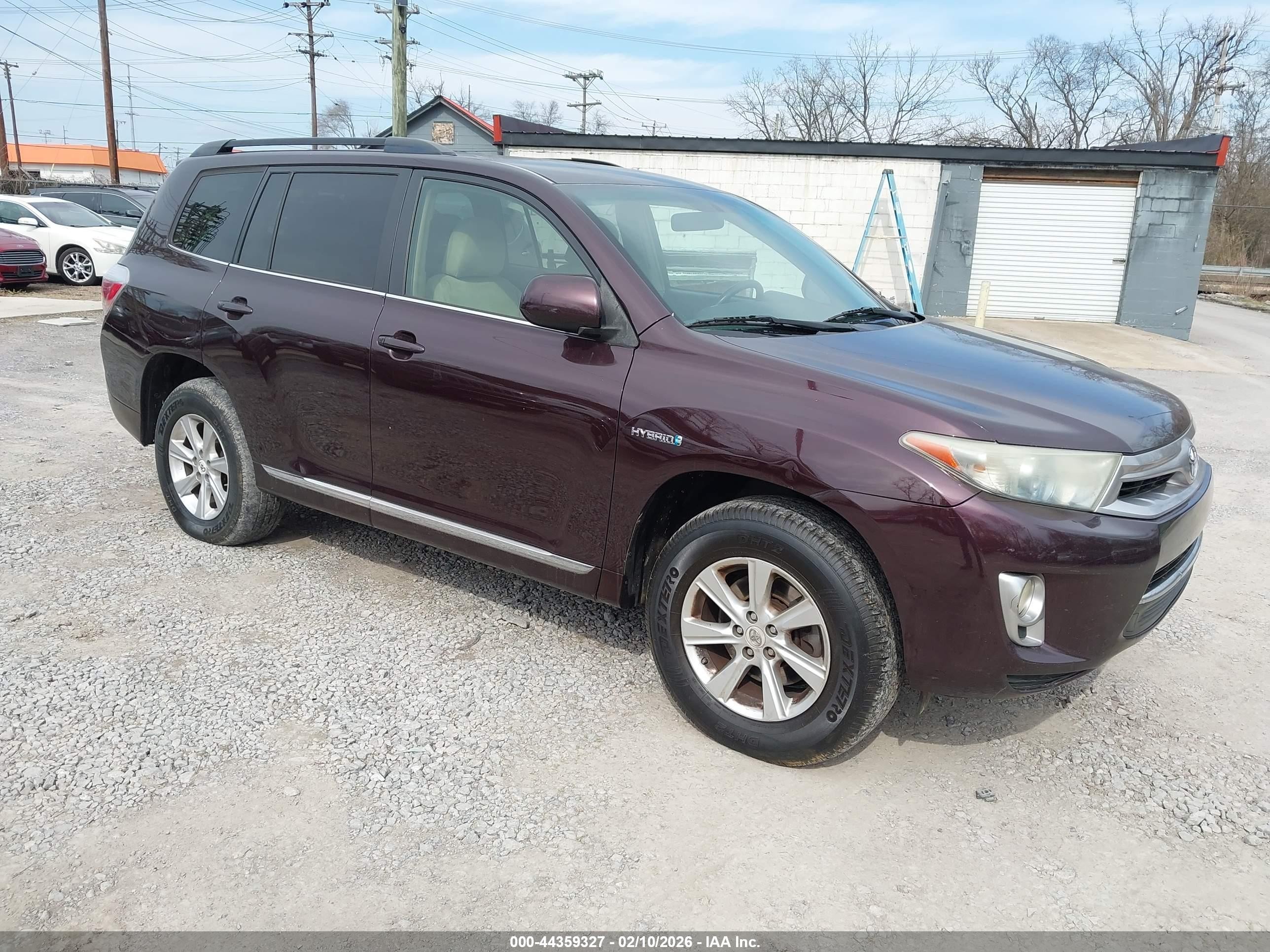 2011 Toyota Highlander Hybrid Base V6 Purple vin: JTEBC3EHXB2000364
