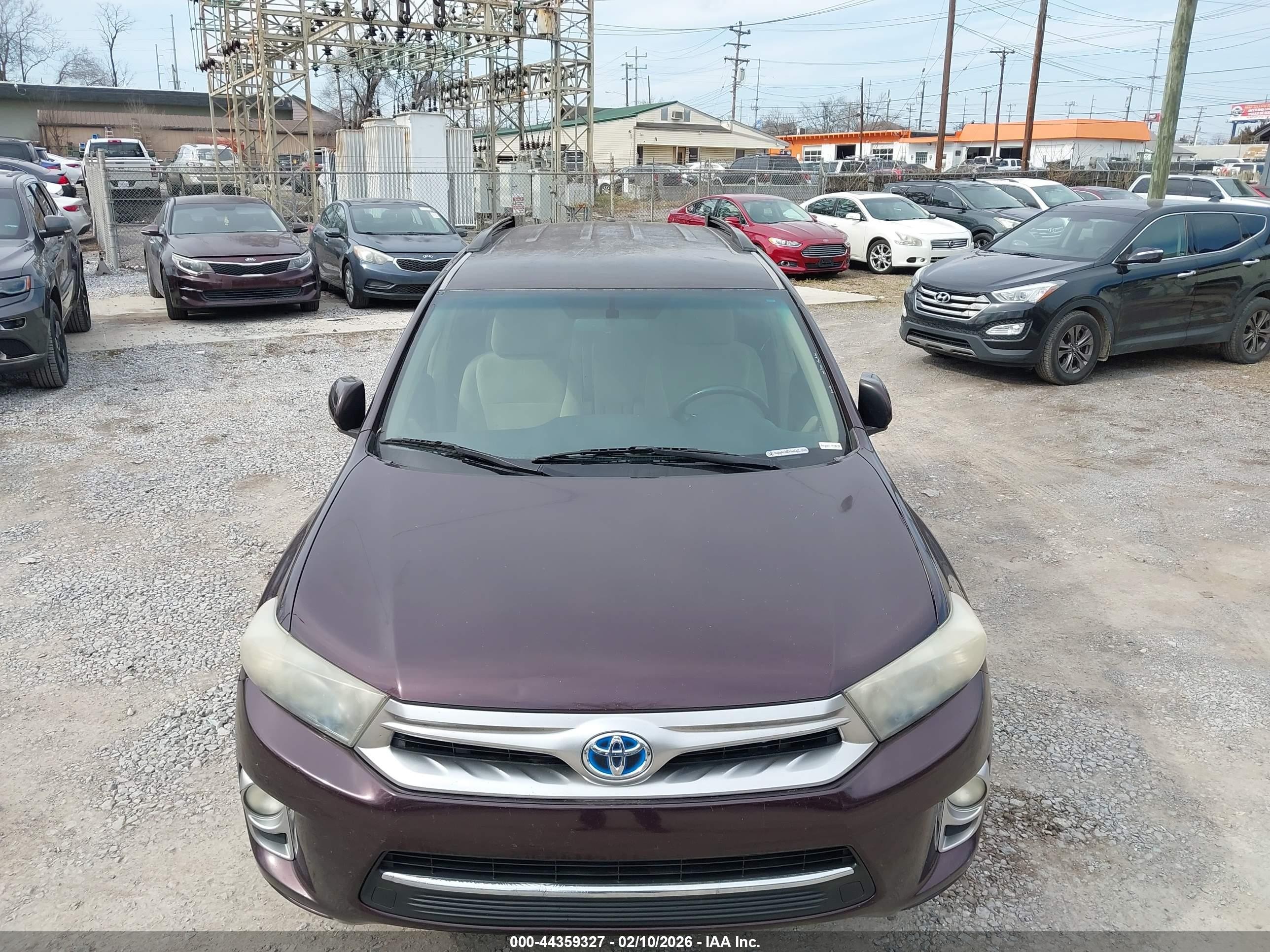 2011 Toyota Highlander Hybrid Base V6 Purple vin: JTEBC3EHXB2000364