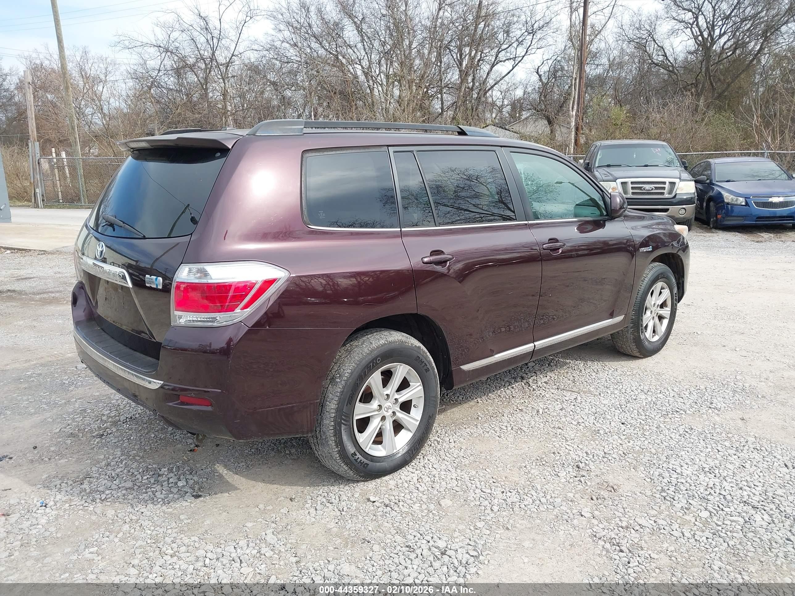 2011 Toyota Highlander Hybrid Base V6 Purple vin: JTEBC3EHXB2000364