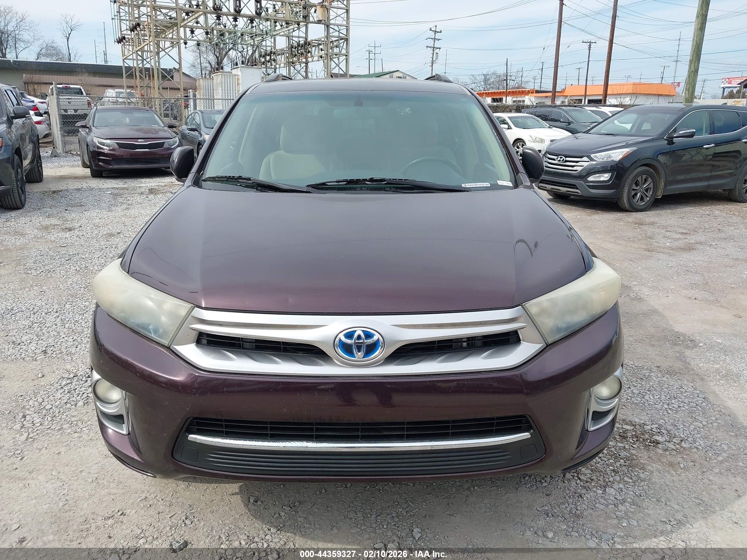 2011 Toyota Highlander Hybrid Base V6 Purple vin: JTEBC3EHXB2000364