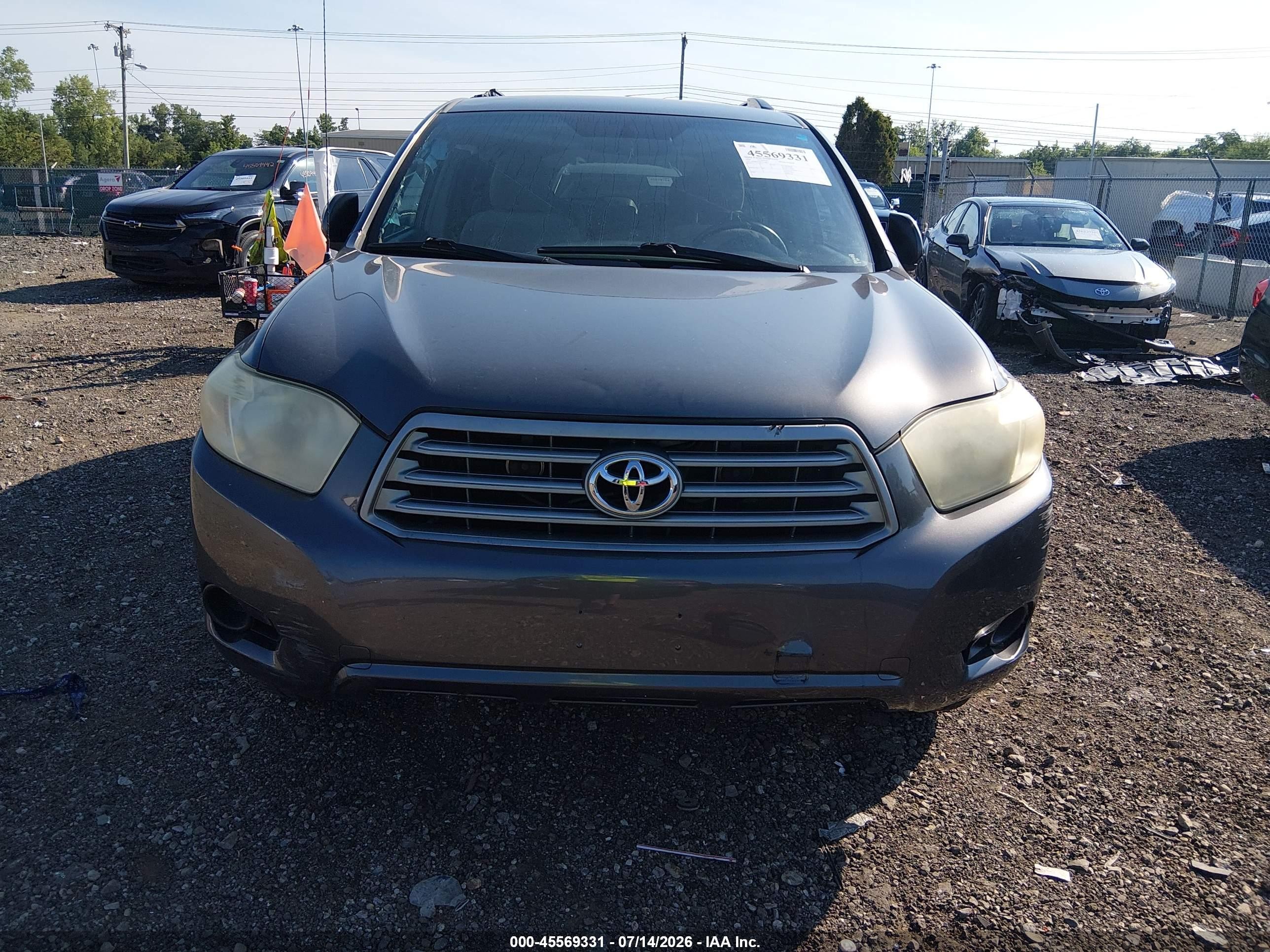 2010 Toyota Highlander Base V6 Gray vin: JTEBK3EH6A2164812