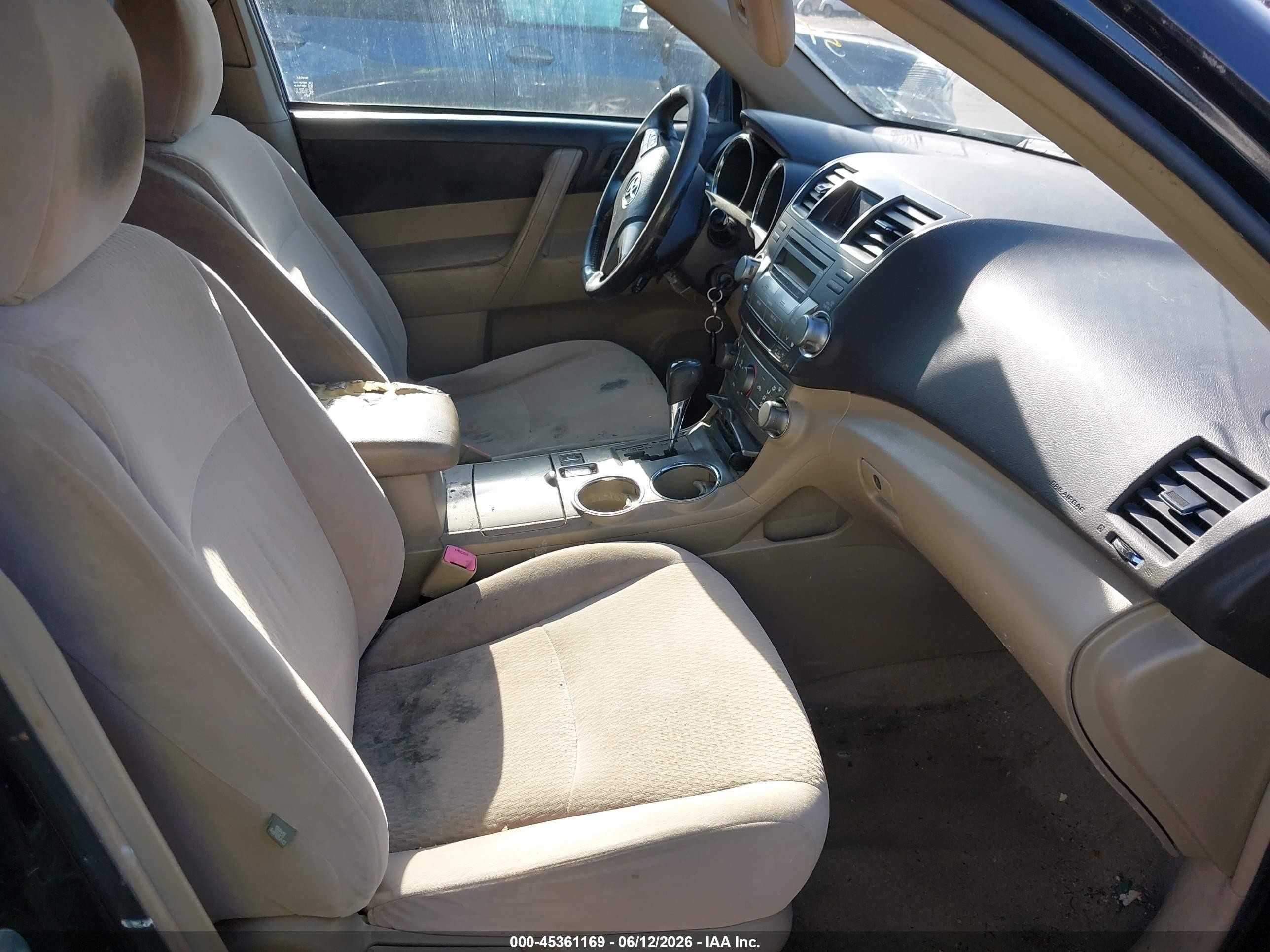 2010 Toyota Highlander Base V6 Black vin: JTEBK3EH9A2165422