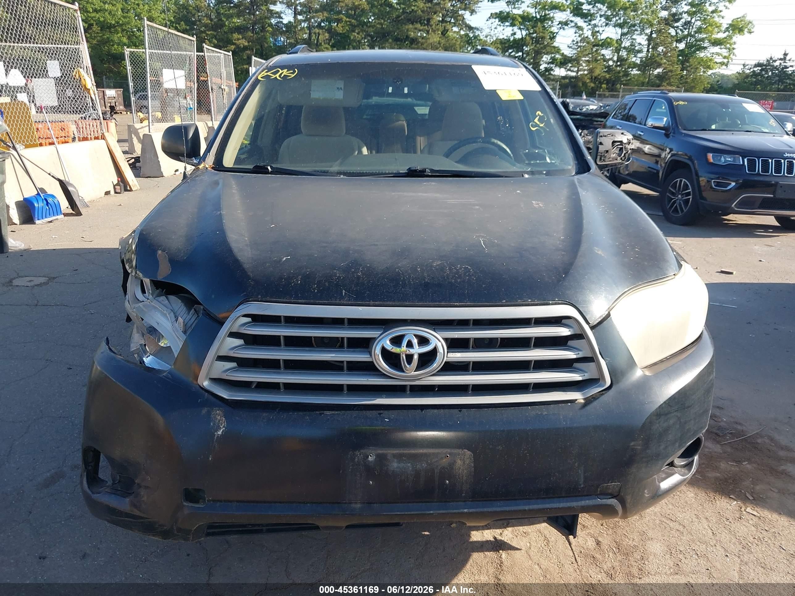 2010 Toyota Highlander Base V6 Black vin: JTEBK3EH9A2165422