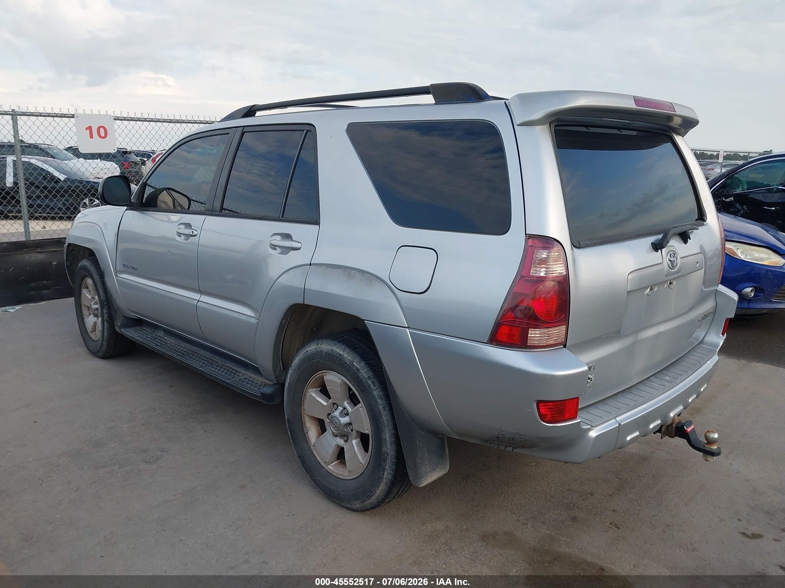 2003 Toyota 4runner Sr5 V8 Silver vin: JTEBT14R038005442