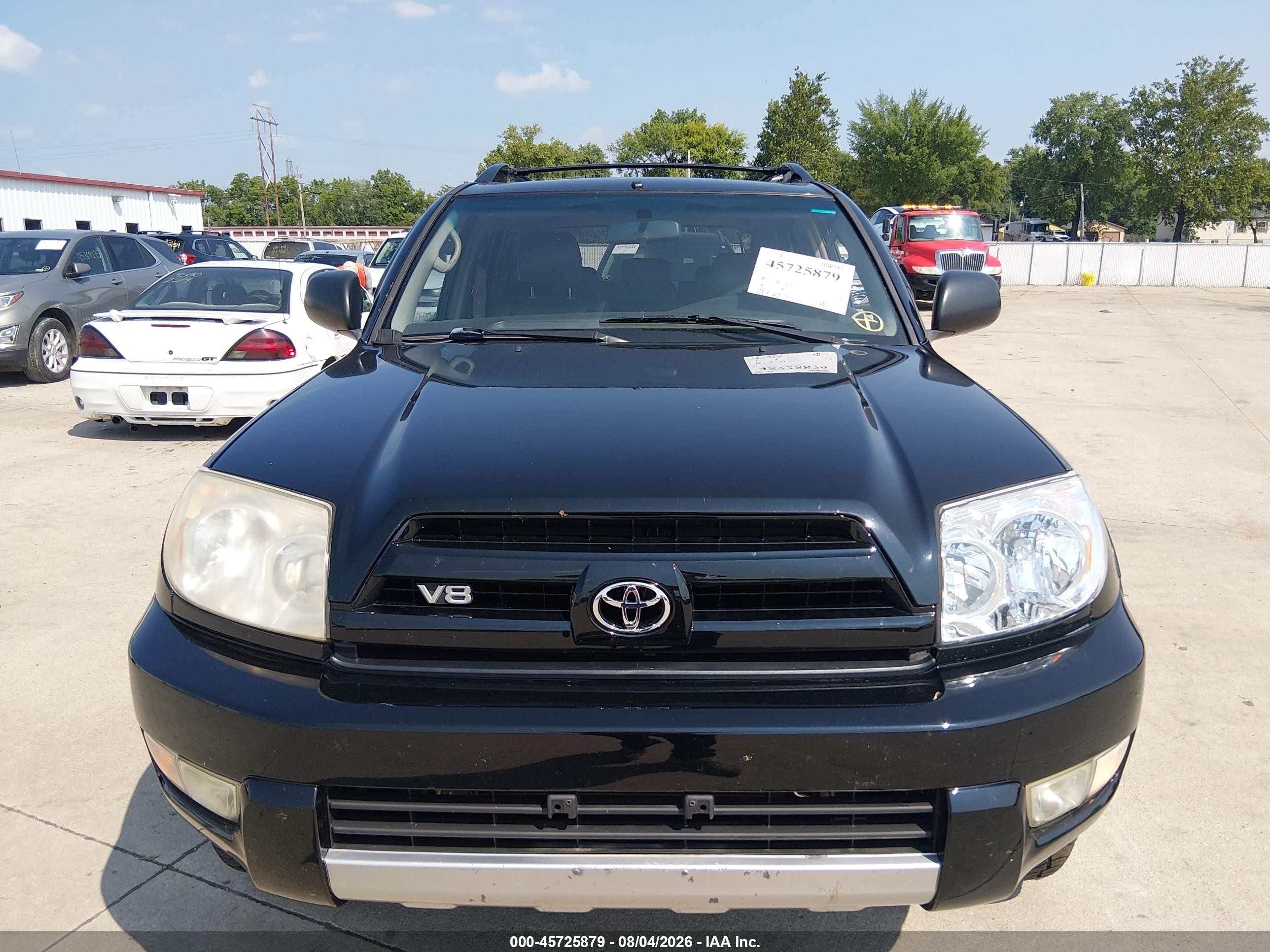 2004 Toyota 4runner Sr5 V8 Black vin: JTEBT14R048014367