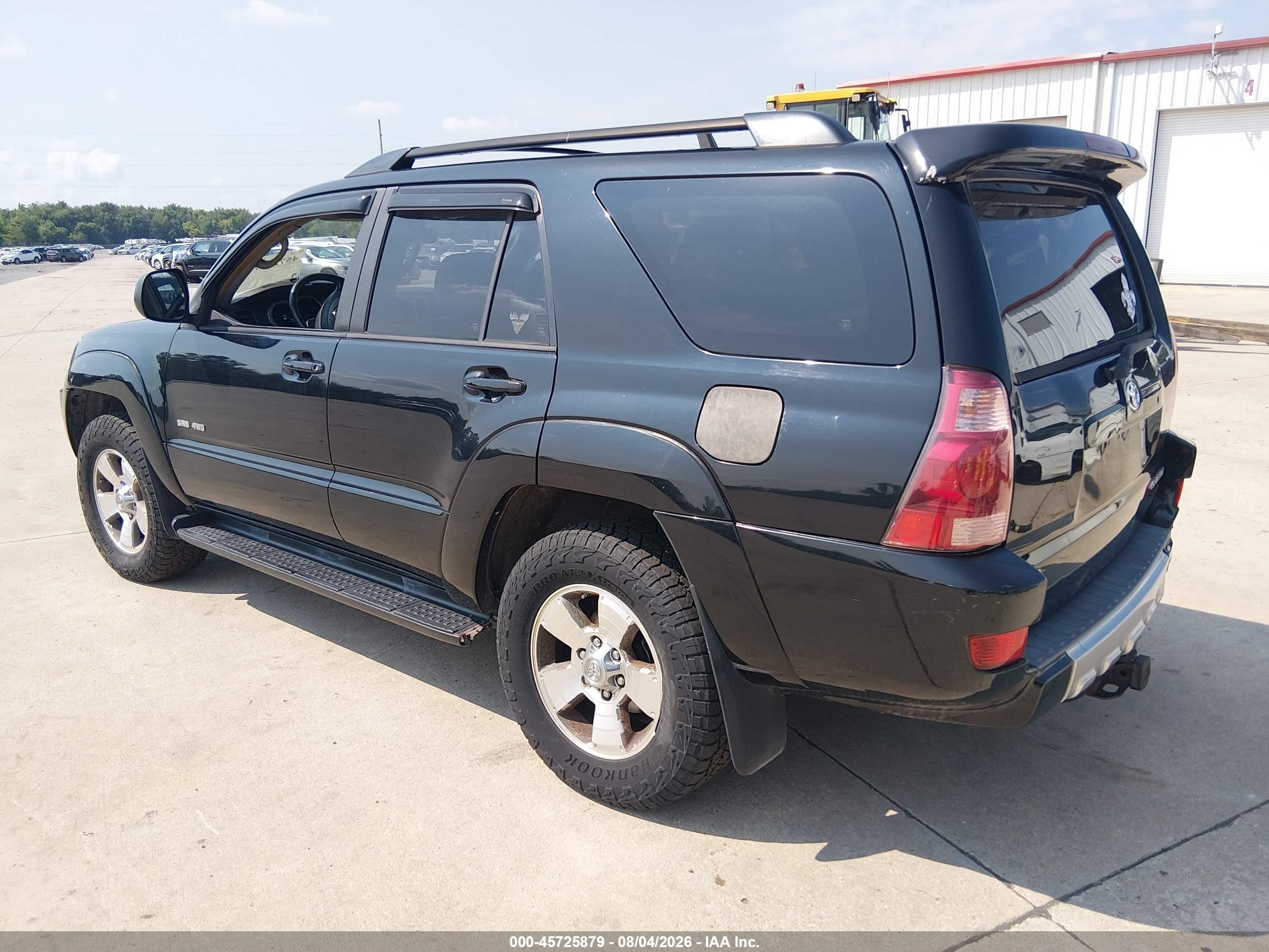 2004 Toyota 4runner Sr5 V8 Black vin: JTEBT14R048014367