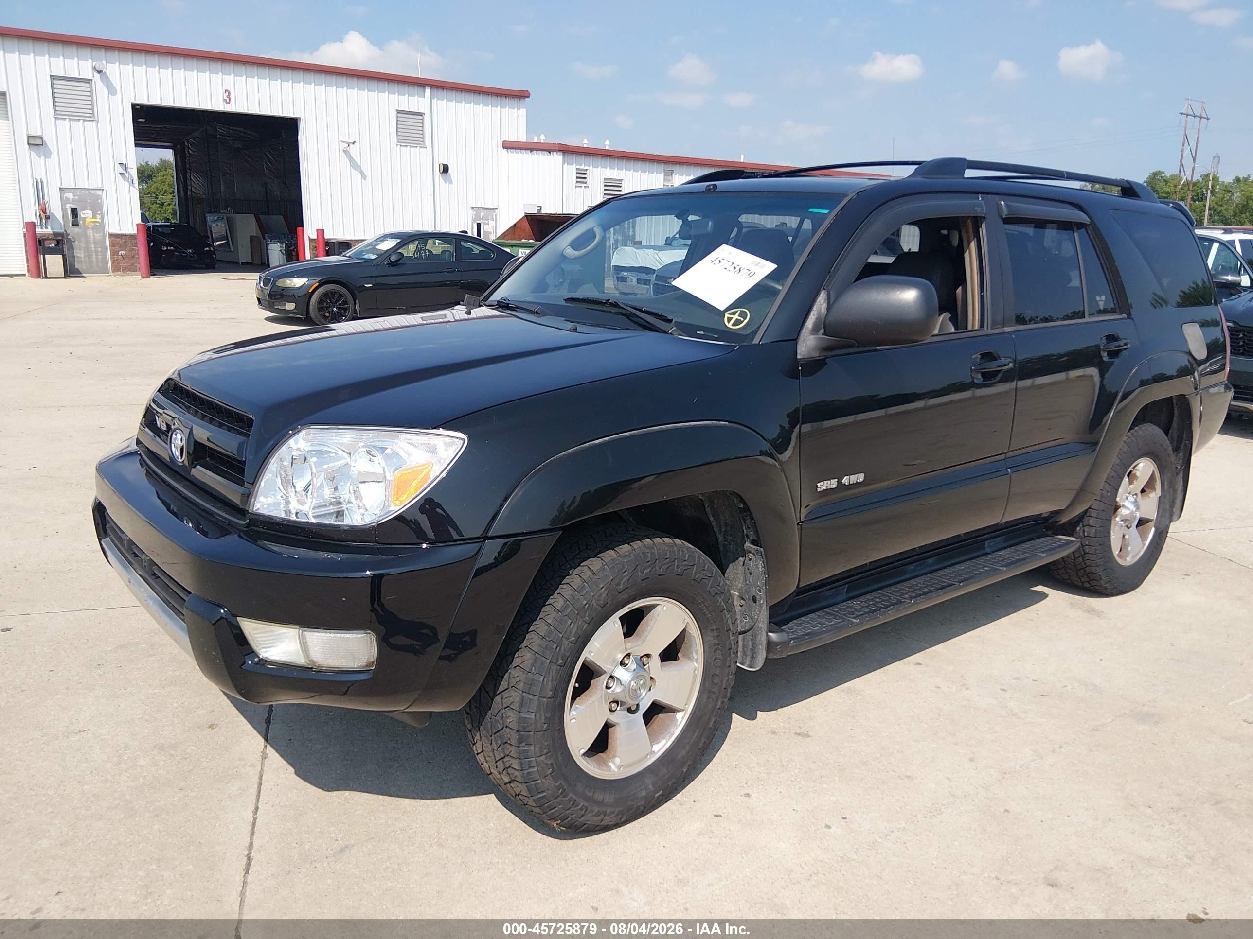 2004 Toyota 4runner Sr5 V8 Black vin: JTEBT14R048014367