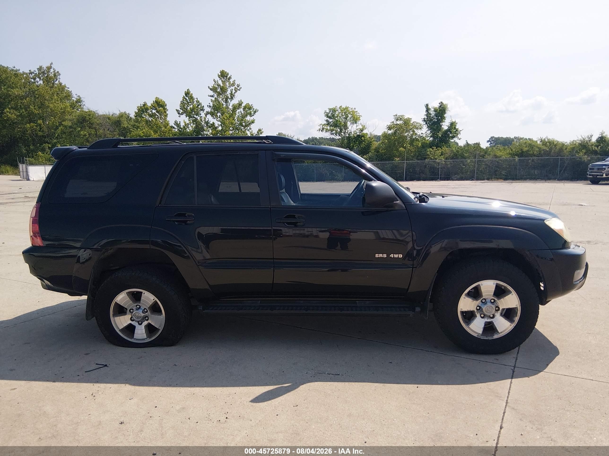 2004 Toyota 4runner Sr5 V8 Black vin: JTEBT14R048014367