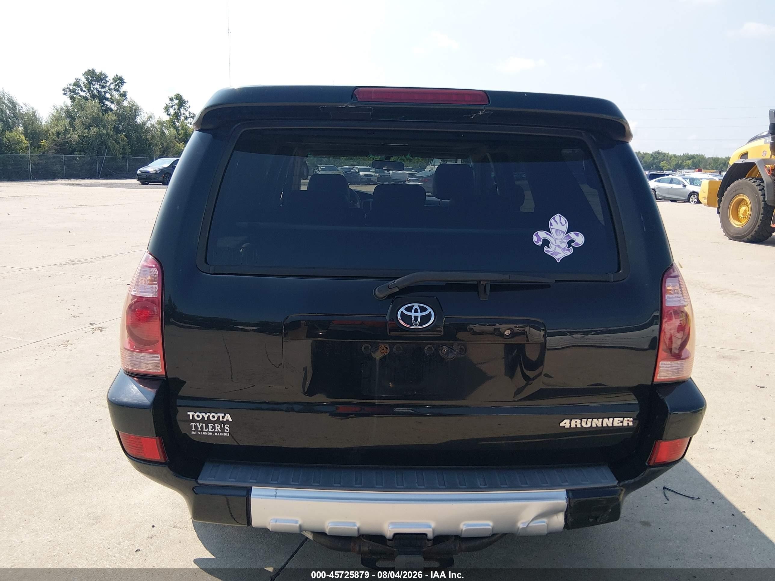 2004 Toyota 4runner Sr5 V8 Black vin: JTEBT14R048014367