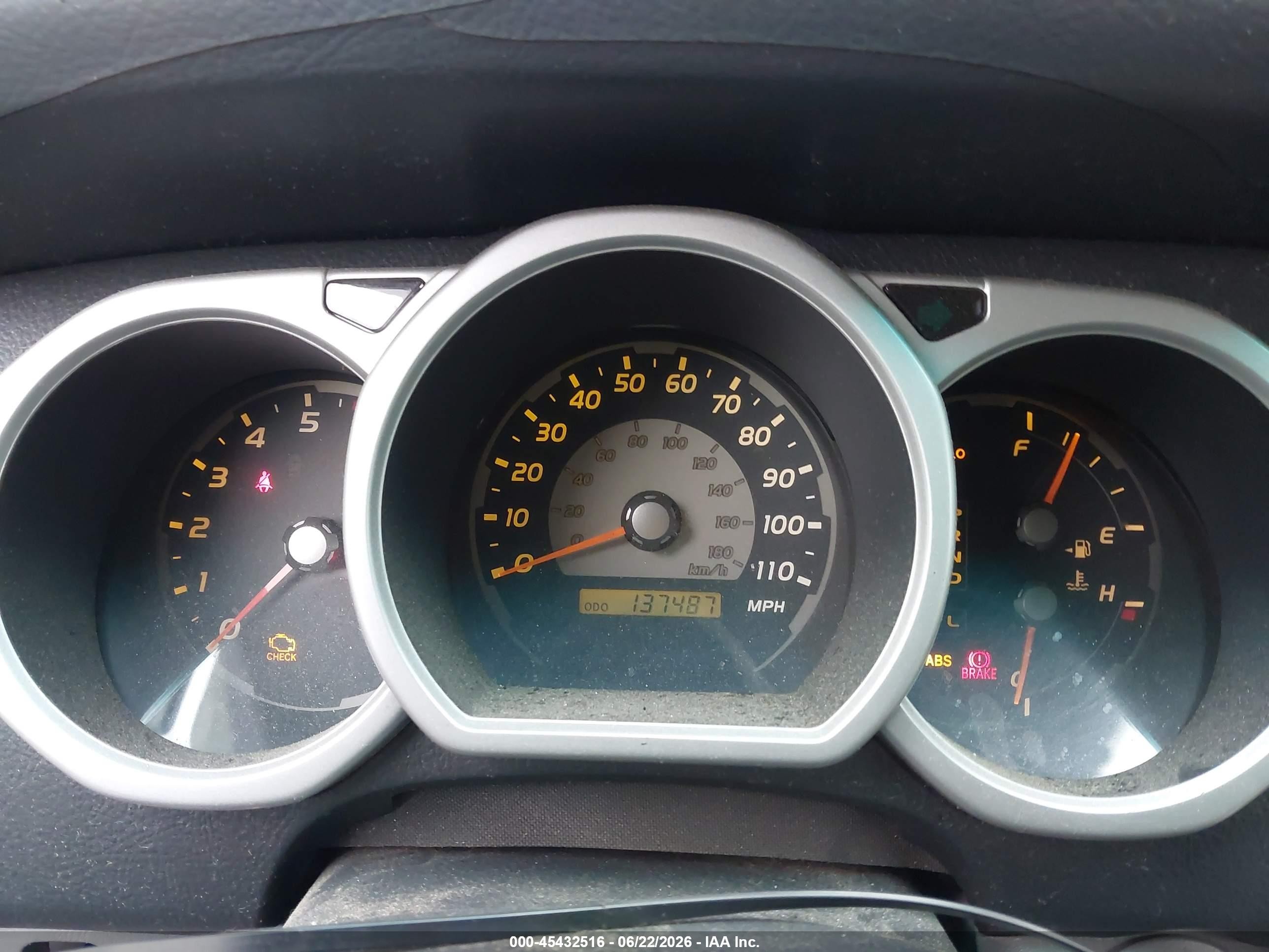 2005 Toyota 4runner Sr5 Sport V8 Gray vin: JTEBT14R050047093