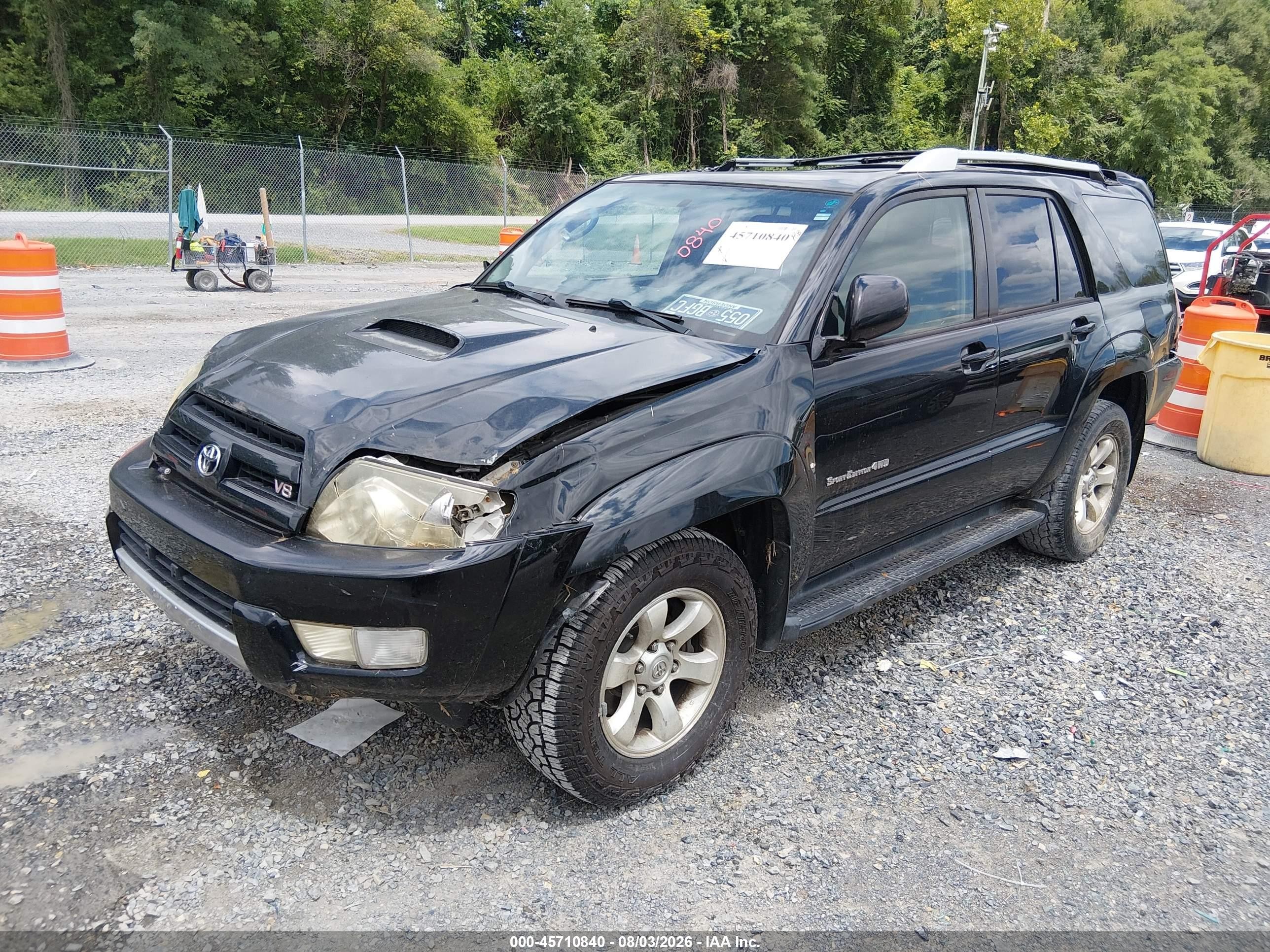 2005 Toyota 4runner Sr5 Sport V8 Black vin: JTEBT14R050052214