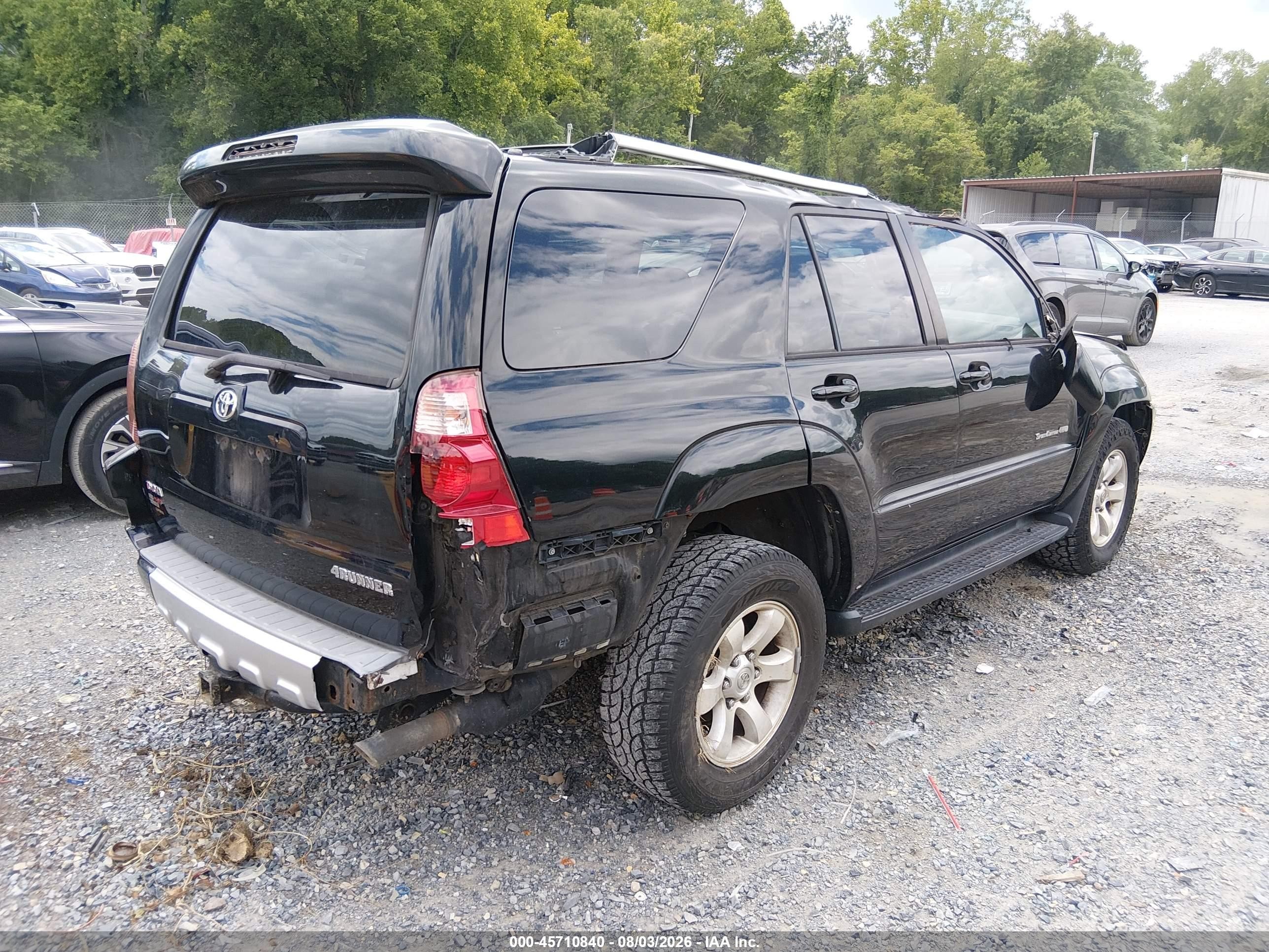 2005 Toyota 4runner Sr5 Sport V8 Black vin: JTEBT14R050052214