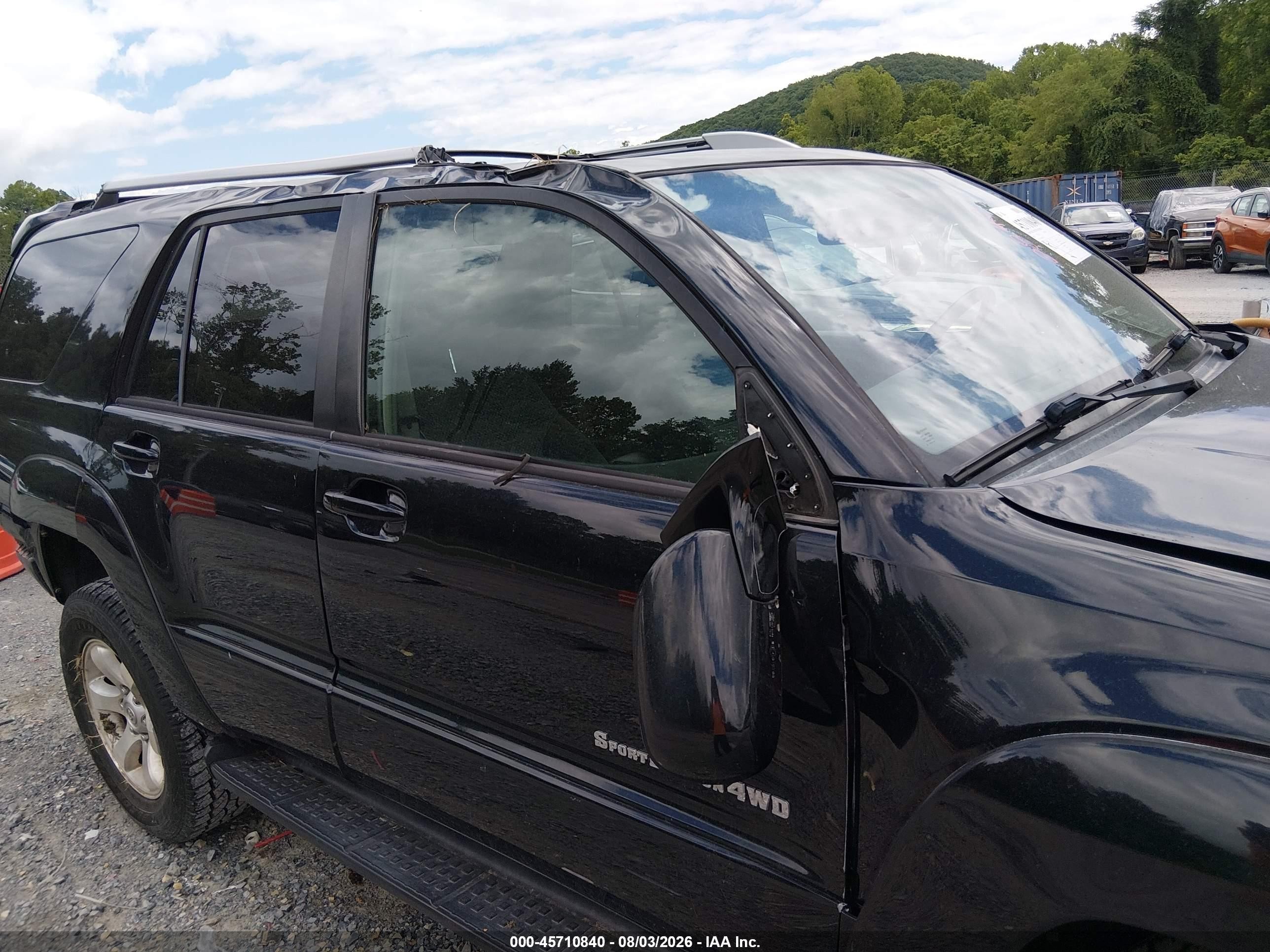 2005 Toyota 4runner Sr5 Sport V8 Black vin: JTEBT14R050052214