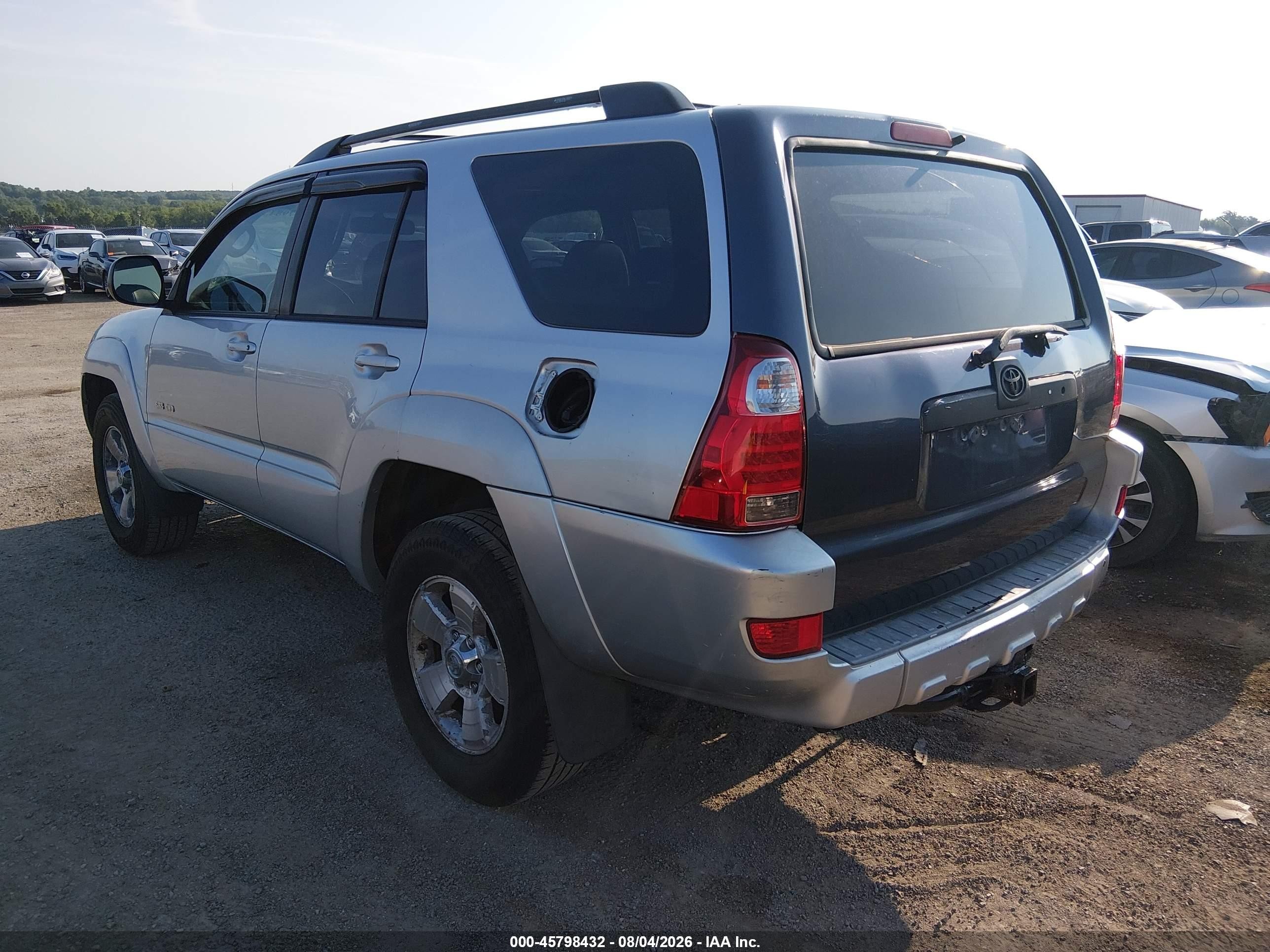 2005 Toyota 4runner Sr5 V8 Silver vin: JTEBT14R050054089