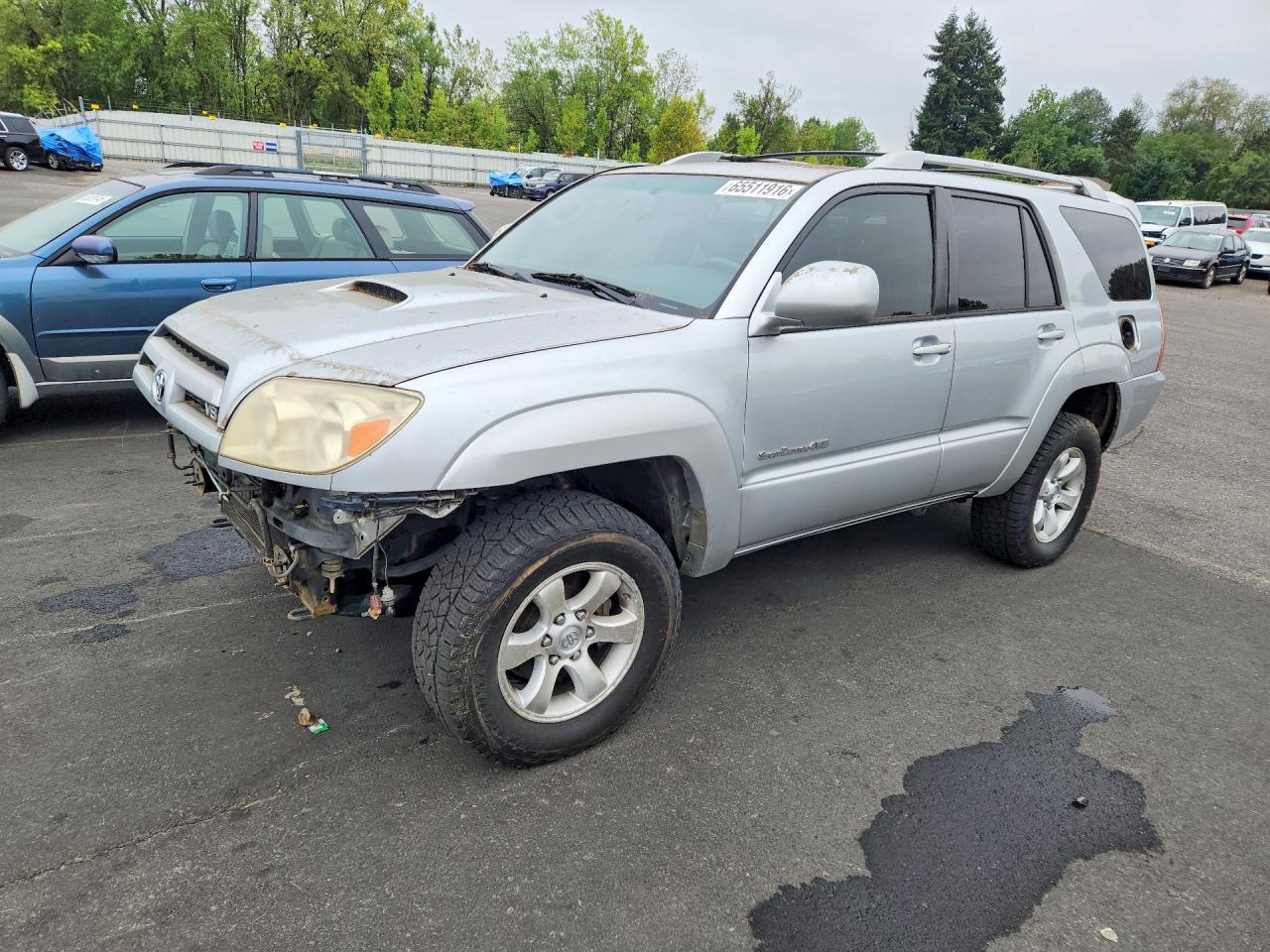 2005 Toyota 4runner Sport Edition Silver vin: JTEBT14R050057588