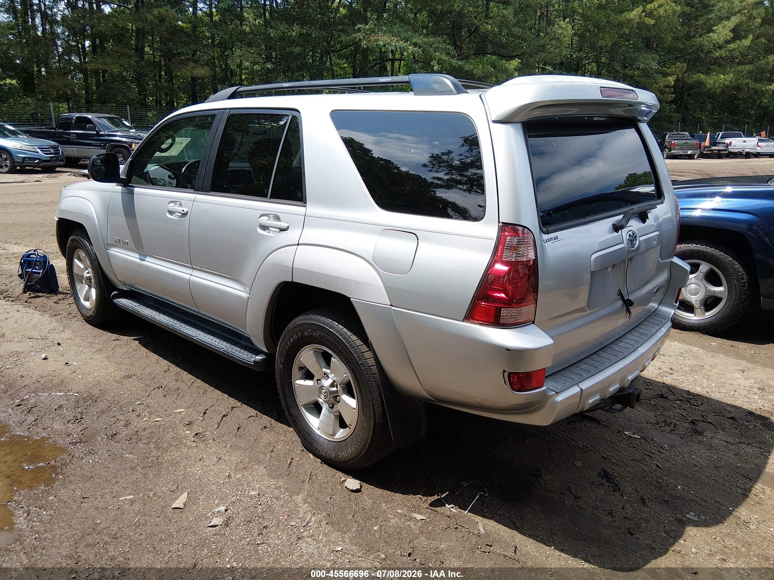 2005 Toyota 4runner Sr5 V8 Silver vin: JTEBT14R058023975