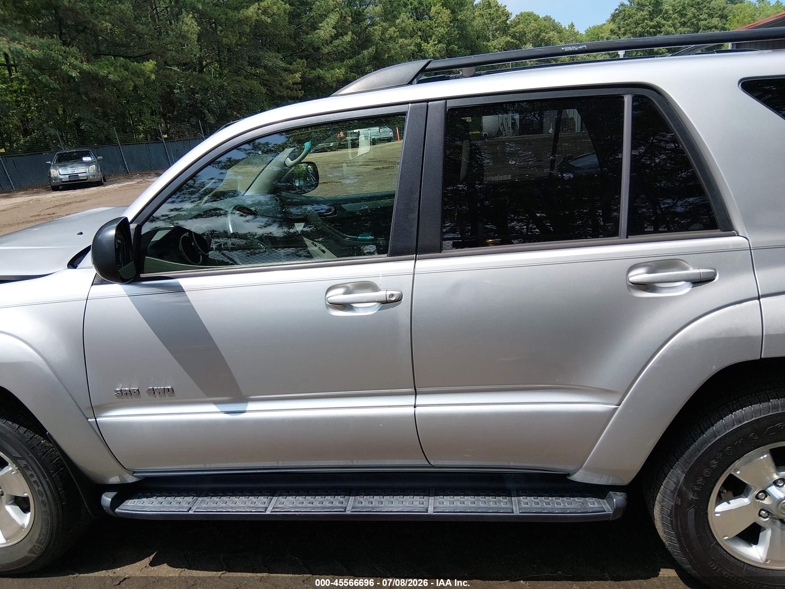 2005 Toyota 4runner Sr5 V8 Silver vin: JTEBT14R058023975