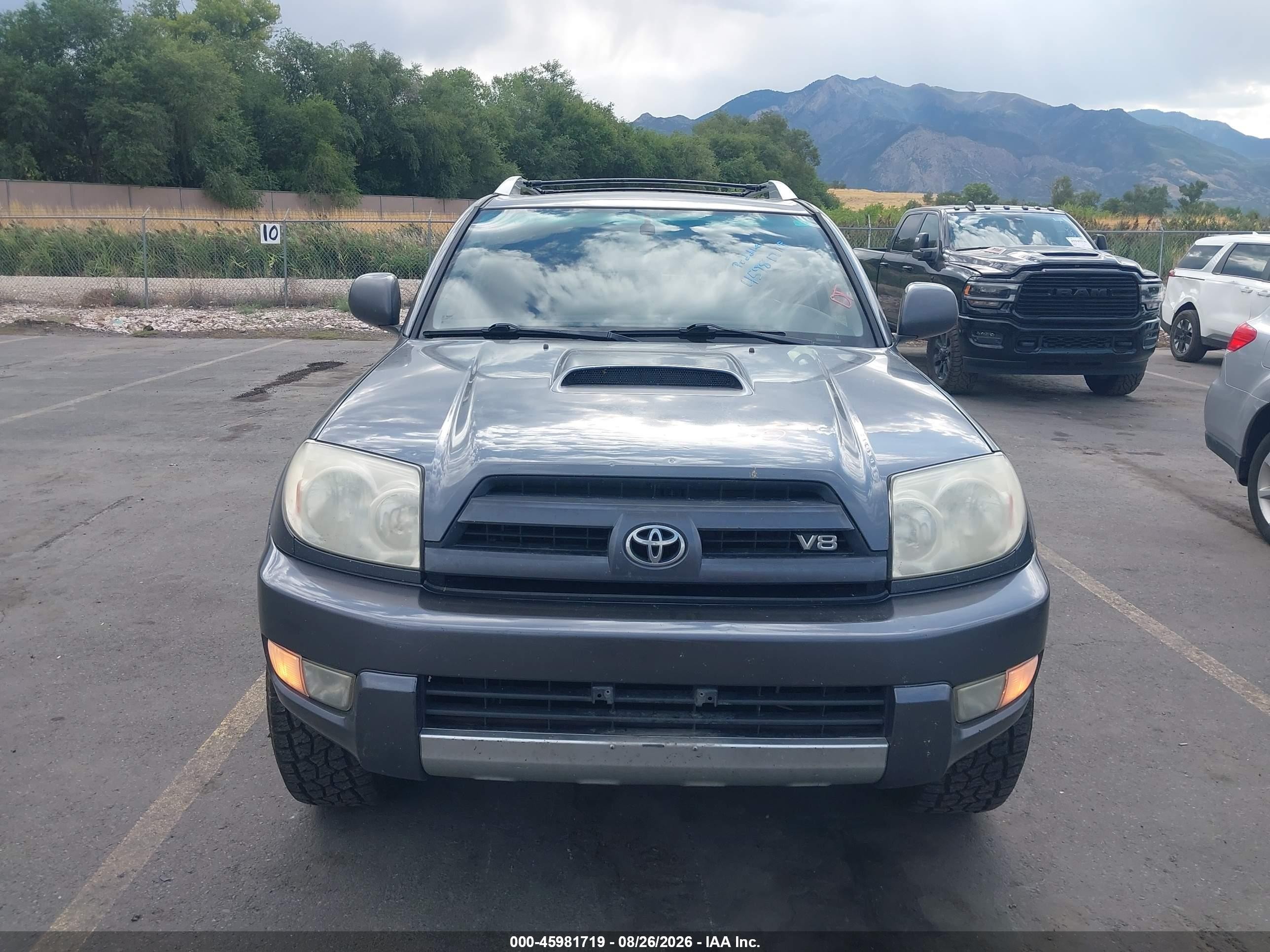 2004 Toyota 4runner Sr5 Sport V8 Gray vin: JTEBT14R240034070