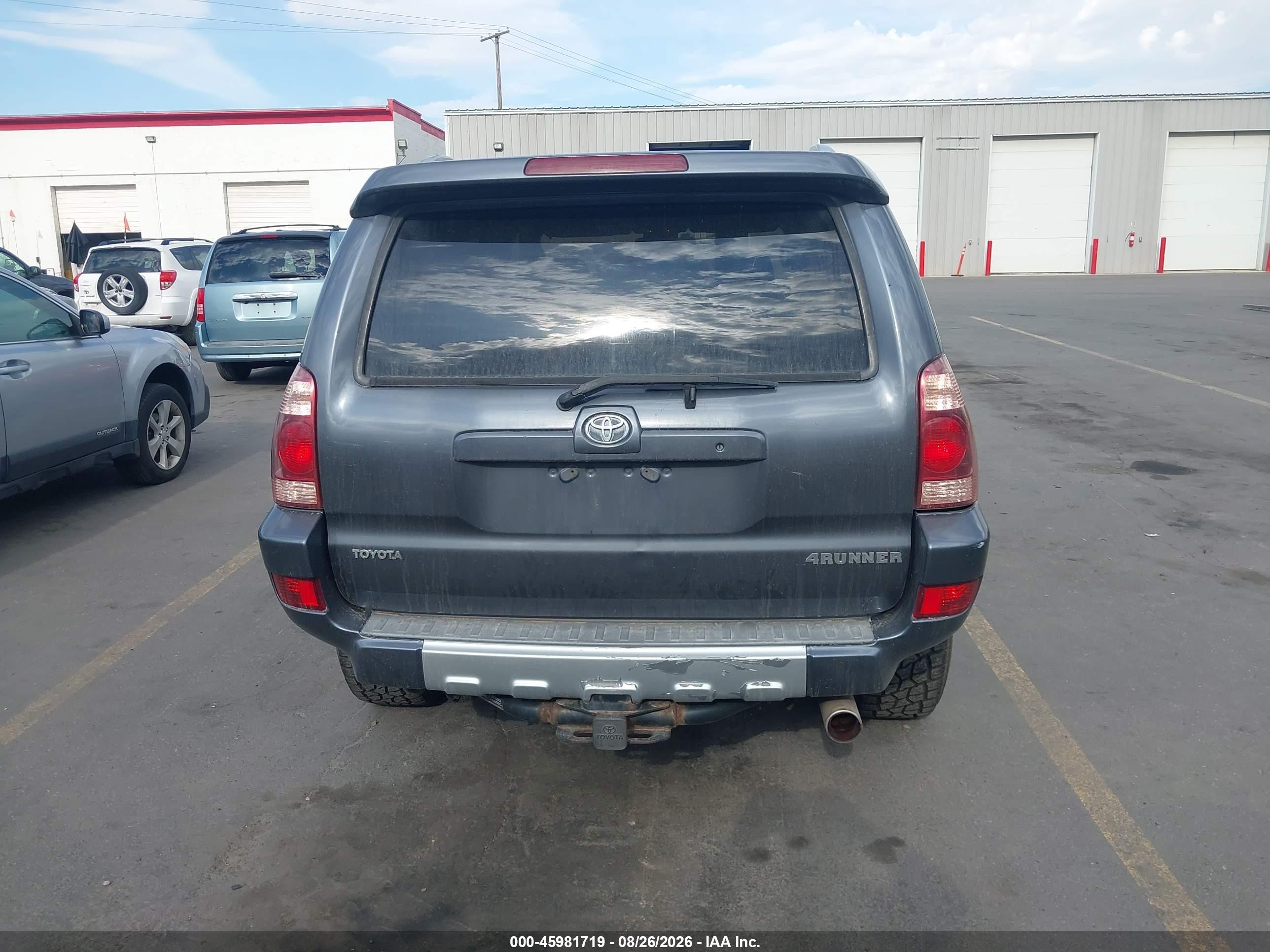 2004 Toyota 4runner Sr5 Sport V8 Gray vin: JTEBT14R240034070