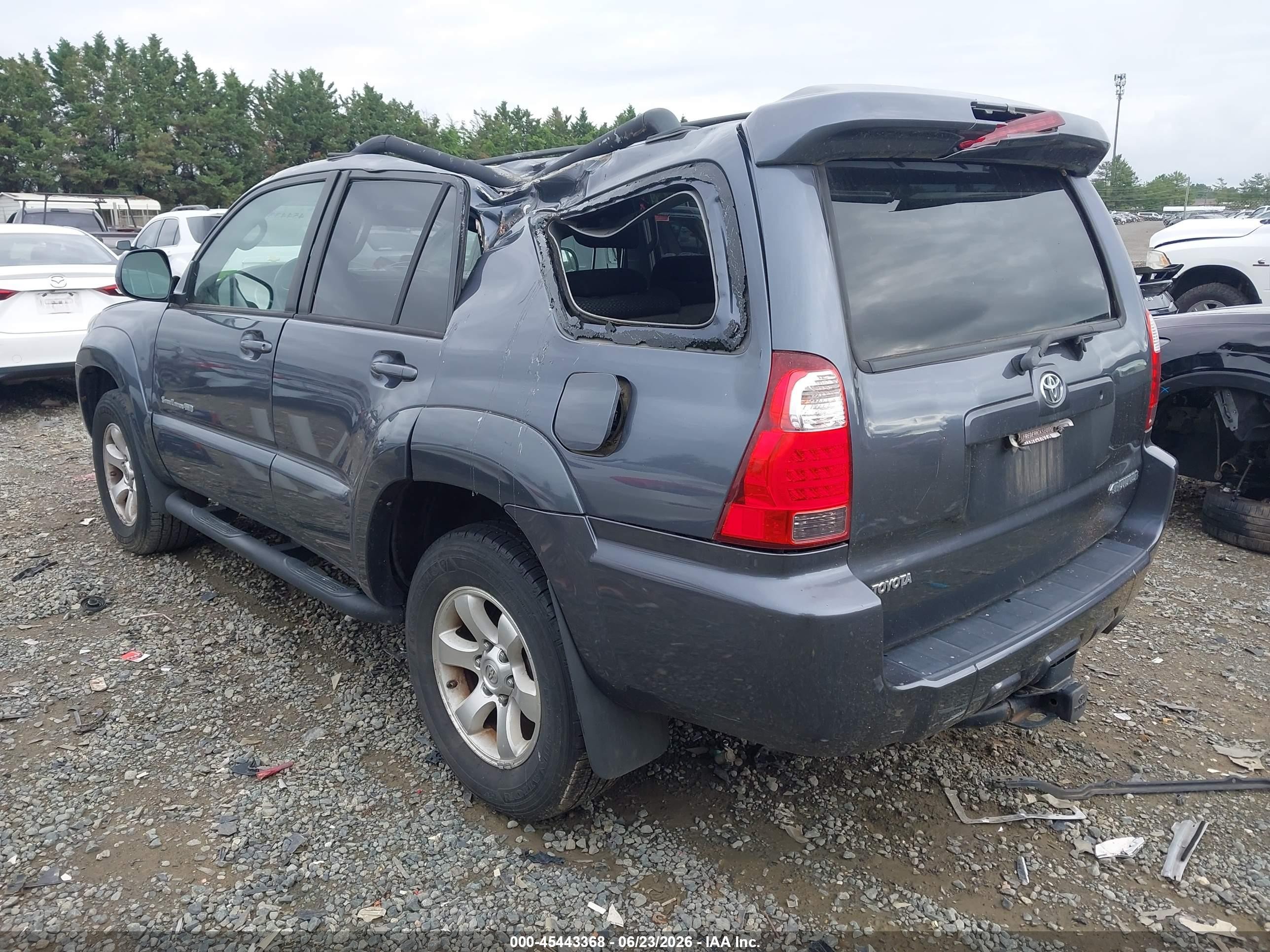 2006 Toyota 4runner Sr5 Sport V8 Gray vin: JTEBT14R268034963