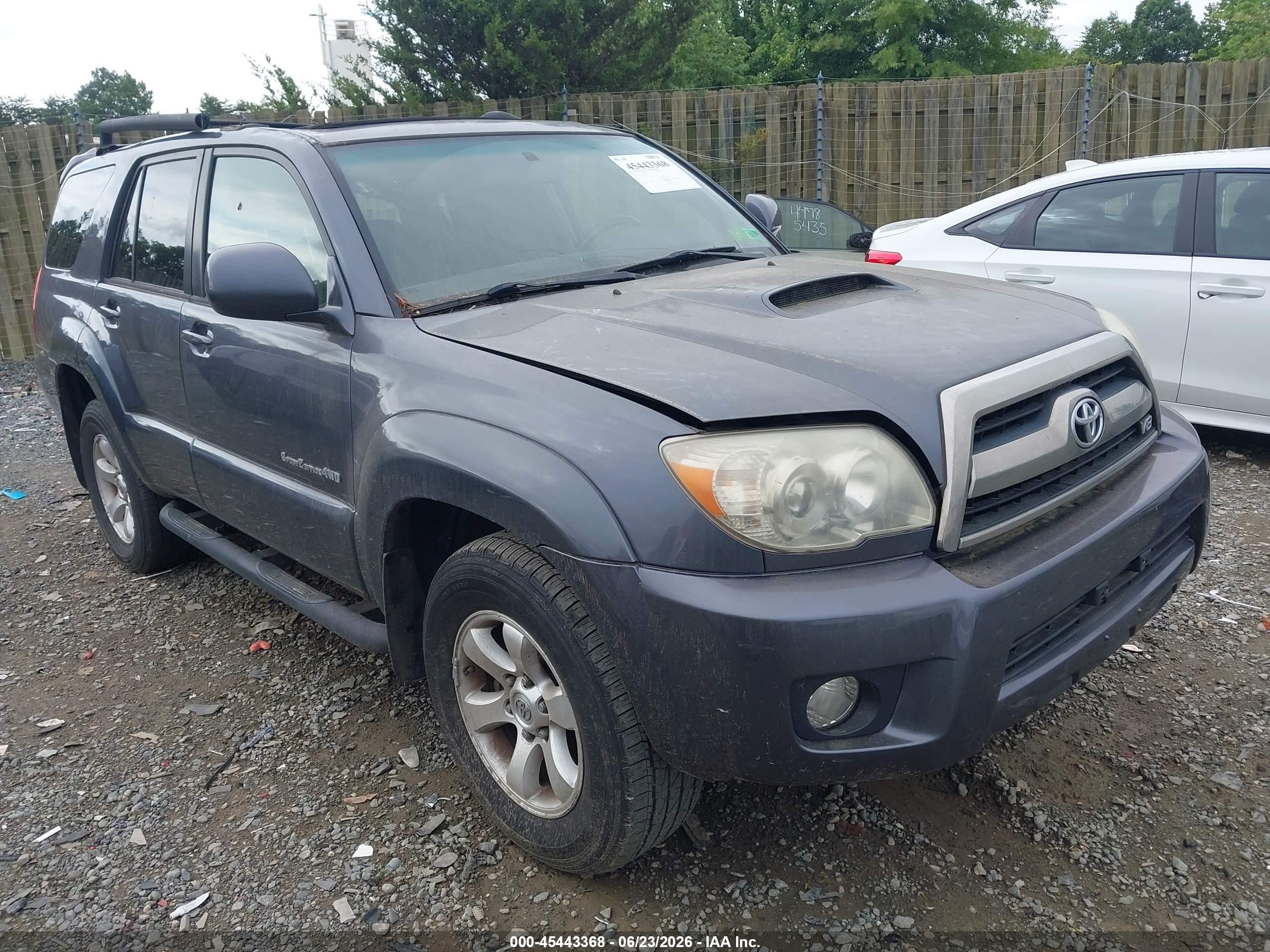 2006 Toyota 4runner Sr5 Sport V8 Gray vin: JTEBT14R268034963