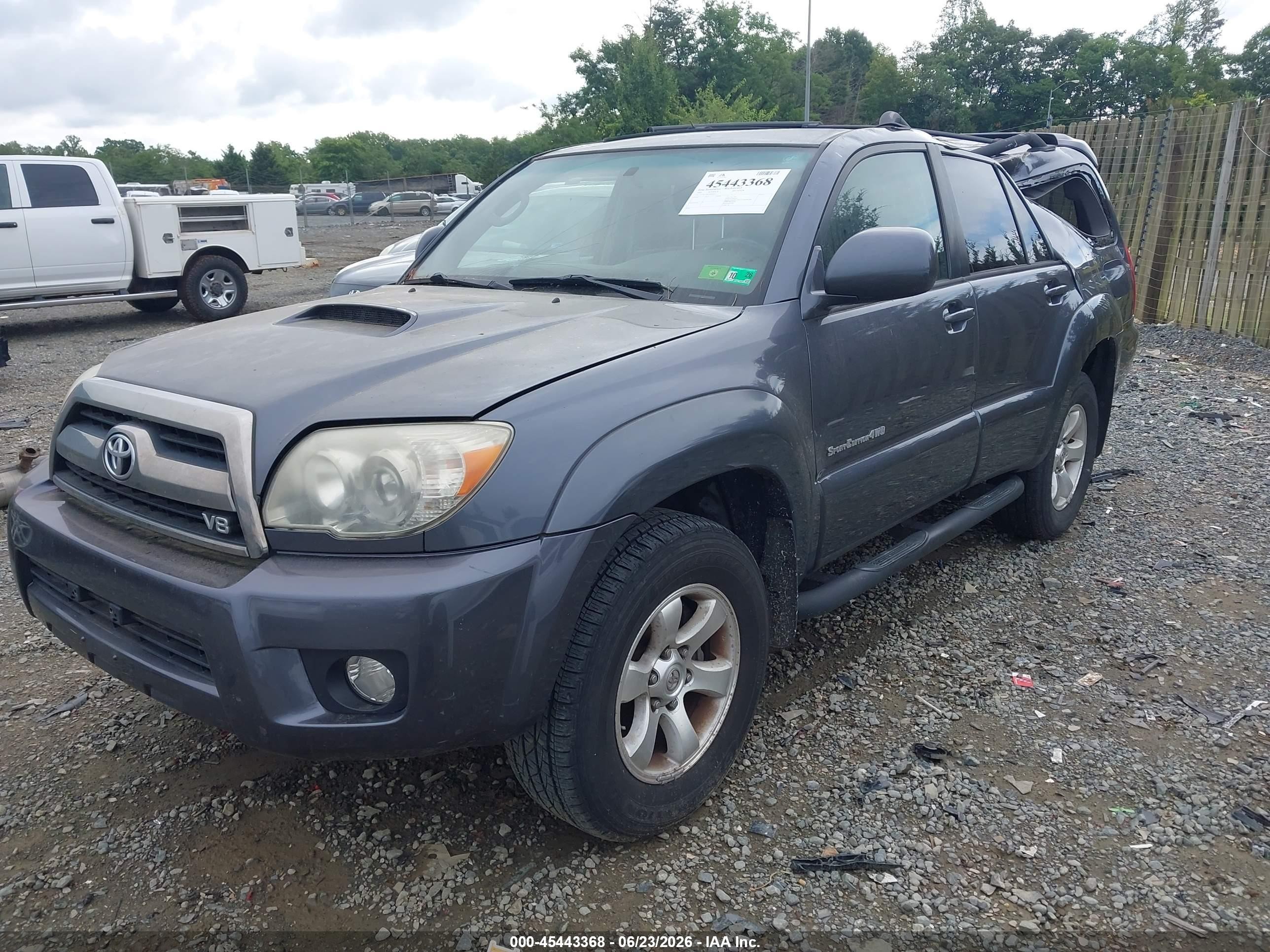 2006 Toyota 4runner Sr5 Sport V8 Gray vin: JTEBT14R268034963