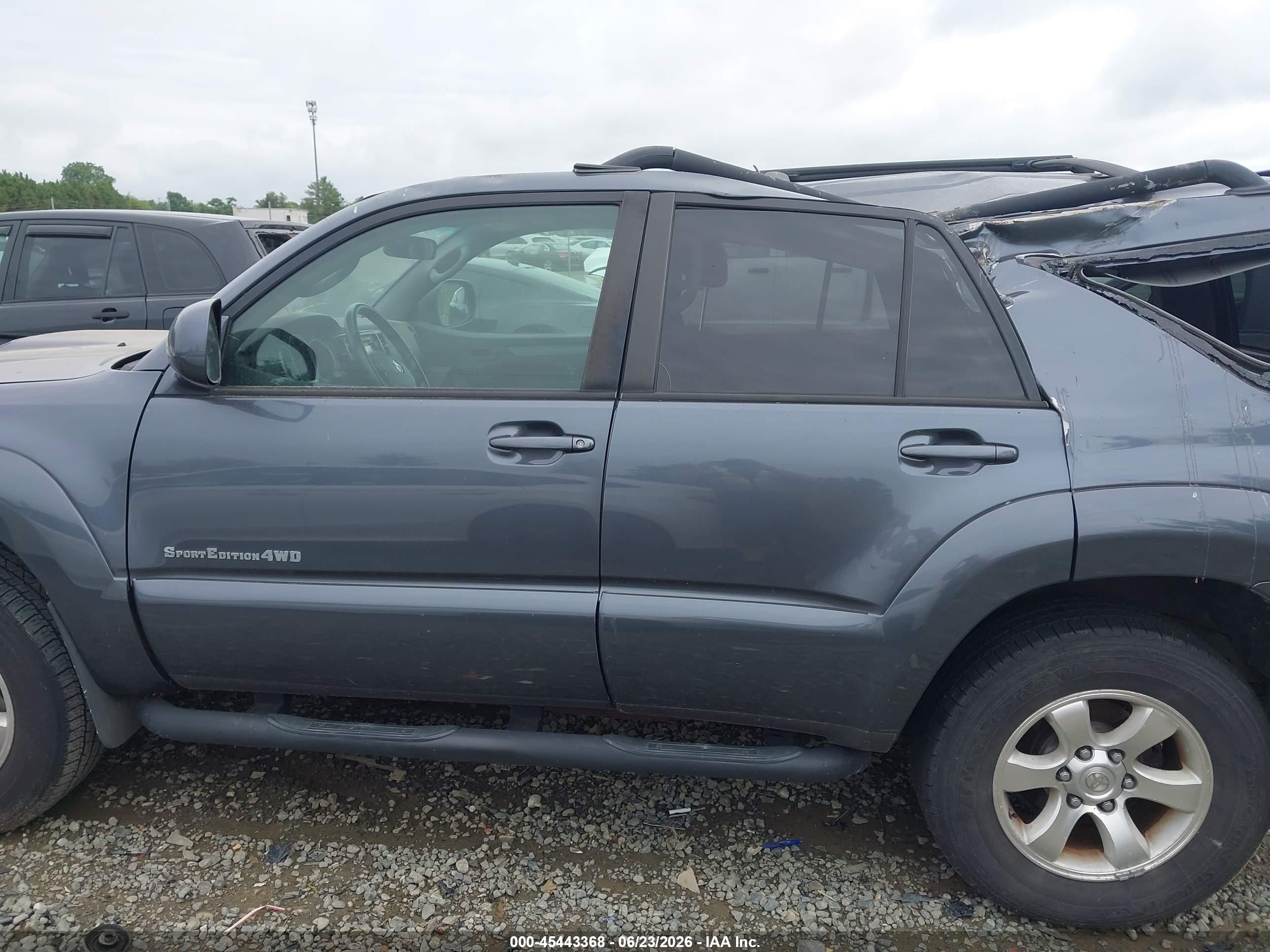 2006 Toyota 4runner Sr5 Sport V8 Gray vin: JTEBT14R268034963