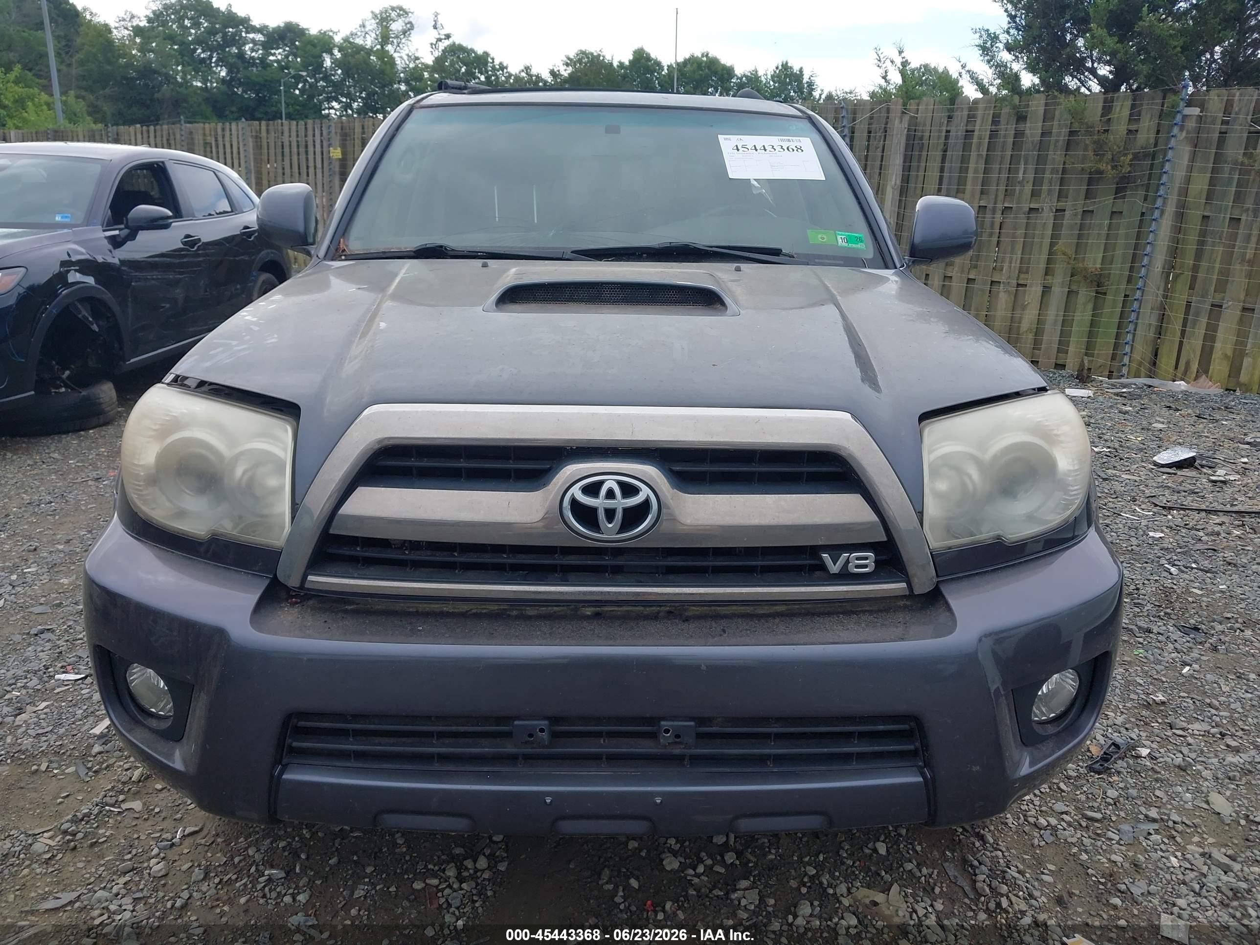 2006 Toyota 4runner Sr5 Sport V8 Gray vin: JTEBT14R268034963