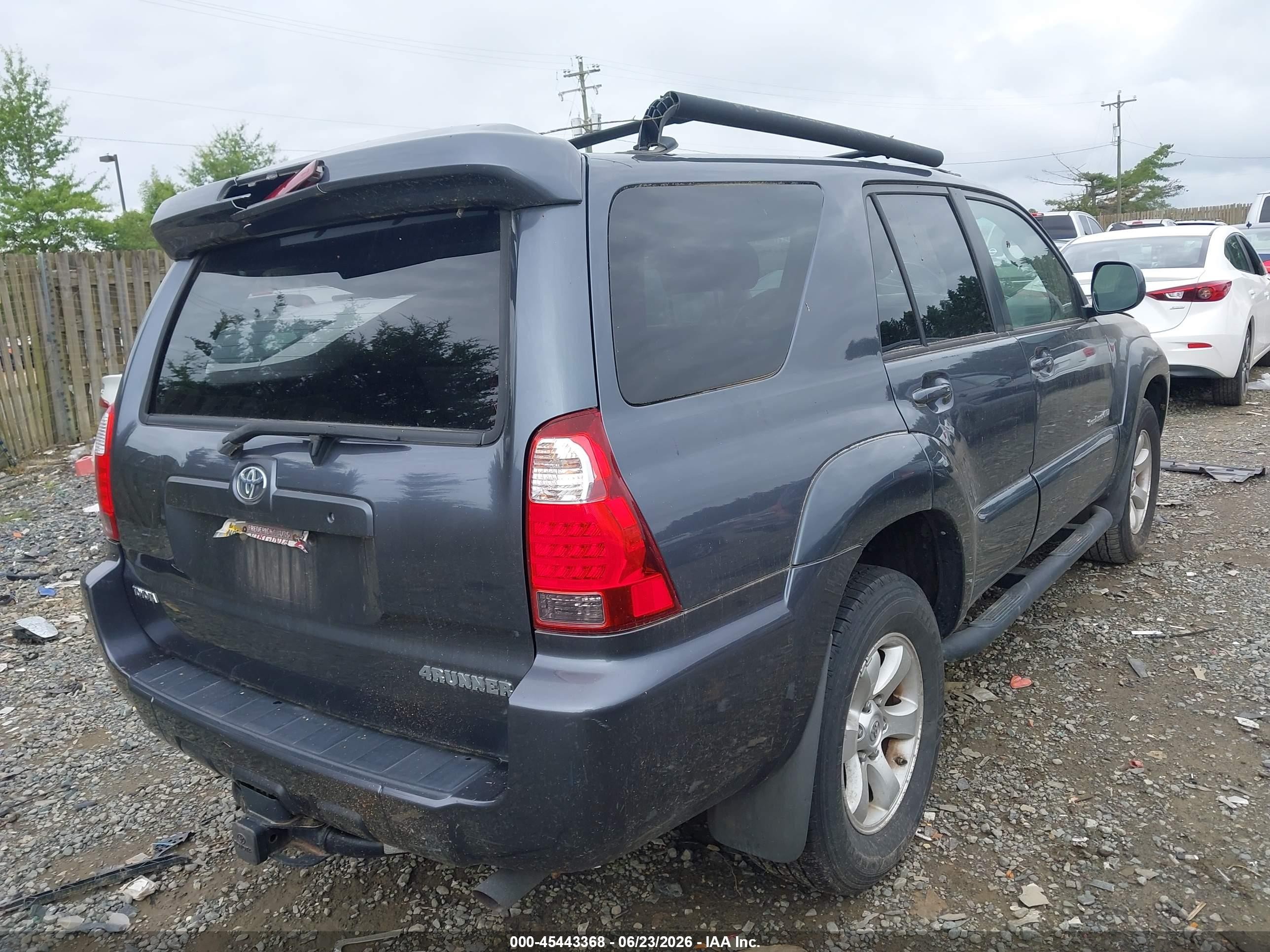 2006 Toyota 4runner Sr5 Sport V8 Gray vin: JTEBT14R268034963